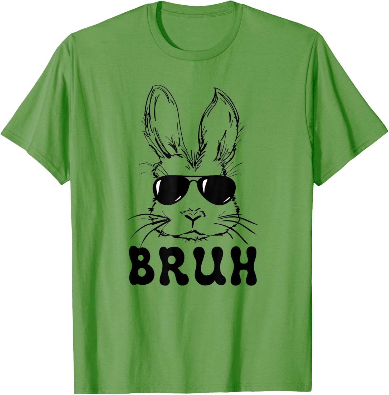 Easter Day Bruh Bunny With Sunglasses Men Boys Kids Easter T-Shirt