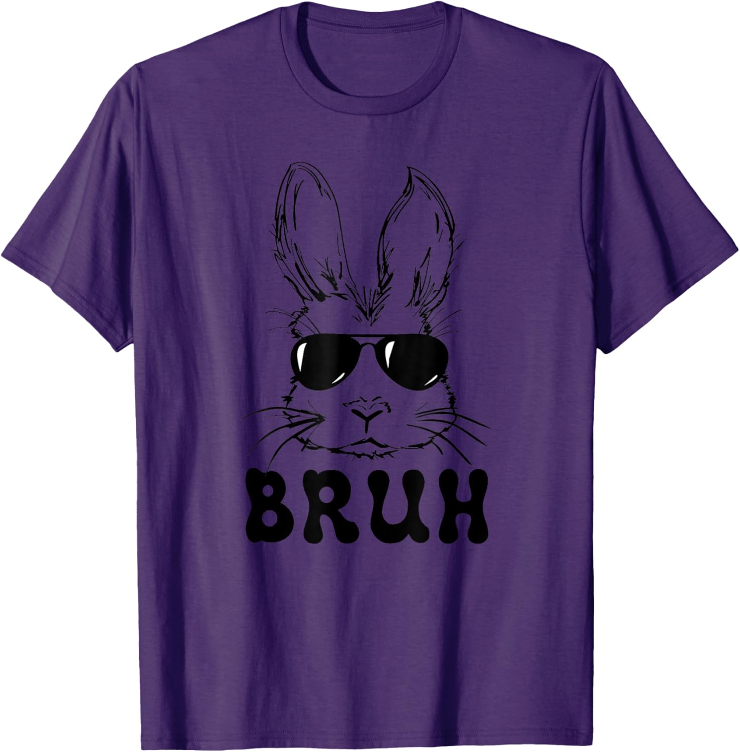 Easter Day Bruh Bunny With Sunglasses Men Boys Kids Easter T-Shirt