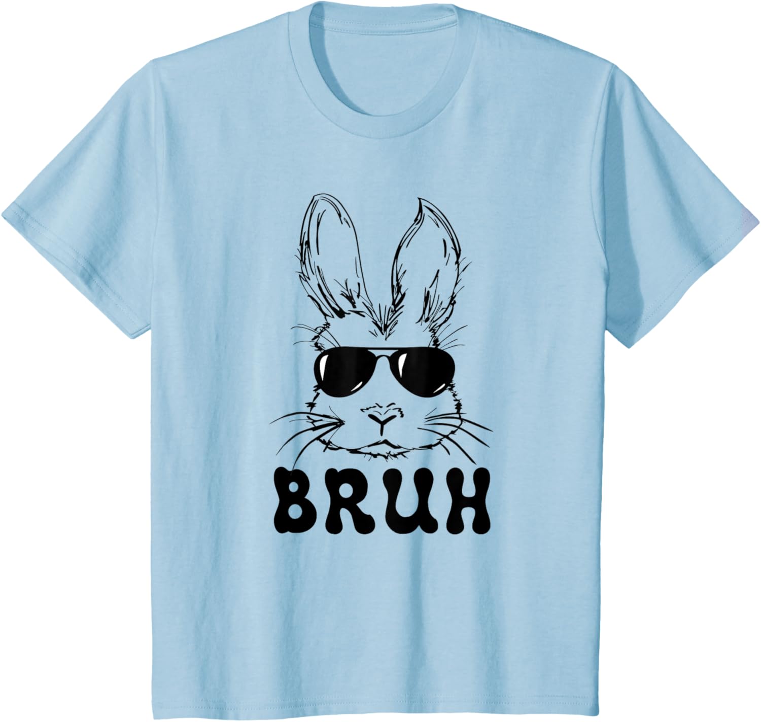 Easter Day Bruh Bunny With Sunglasses Men Boys Kids Easter T-Shirt