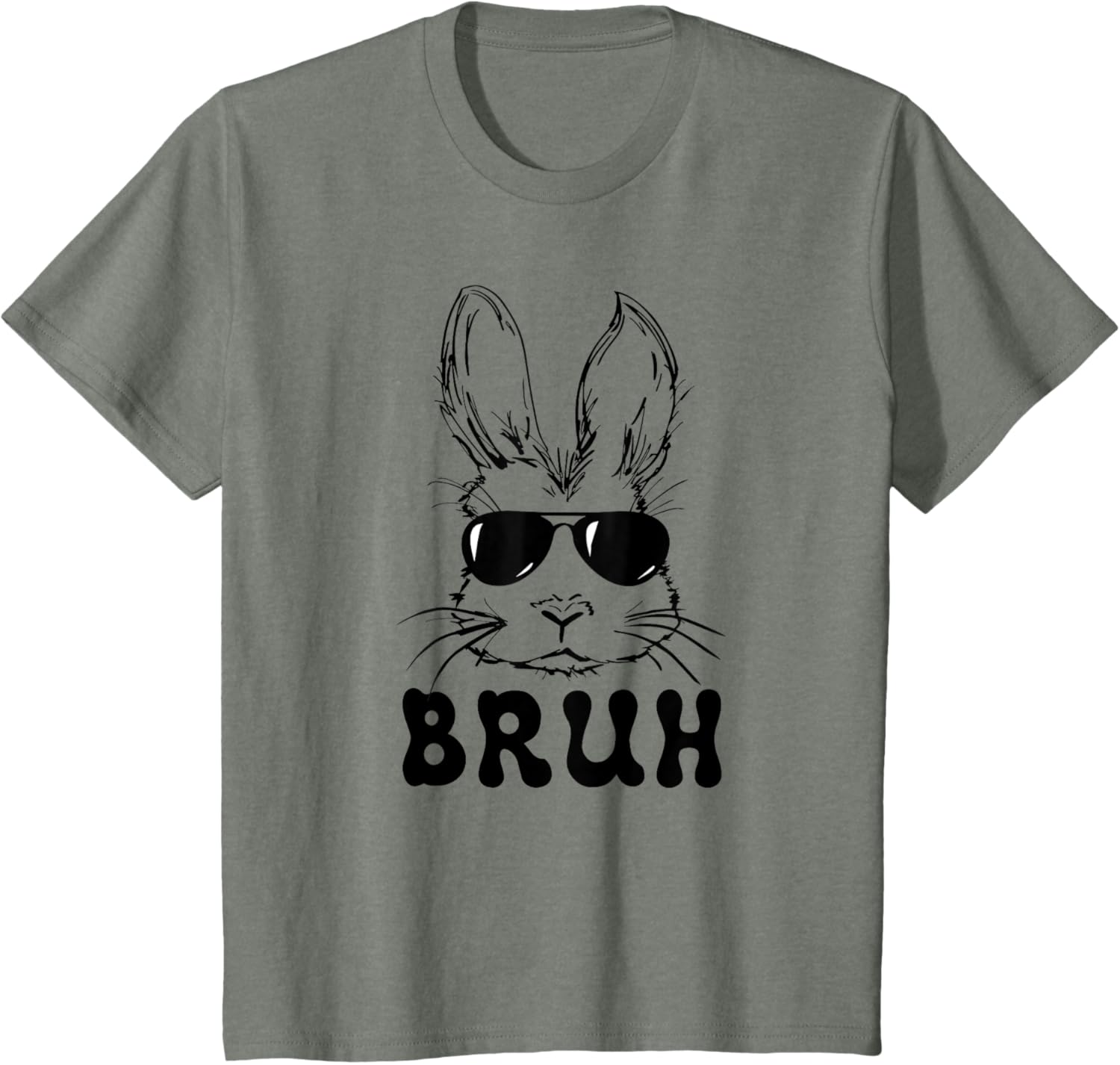 Easter Day Bruh Bunny With Sunglasses Men Boys Kids Easter T-Shirt