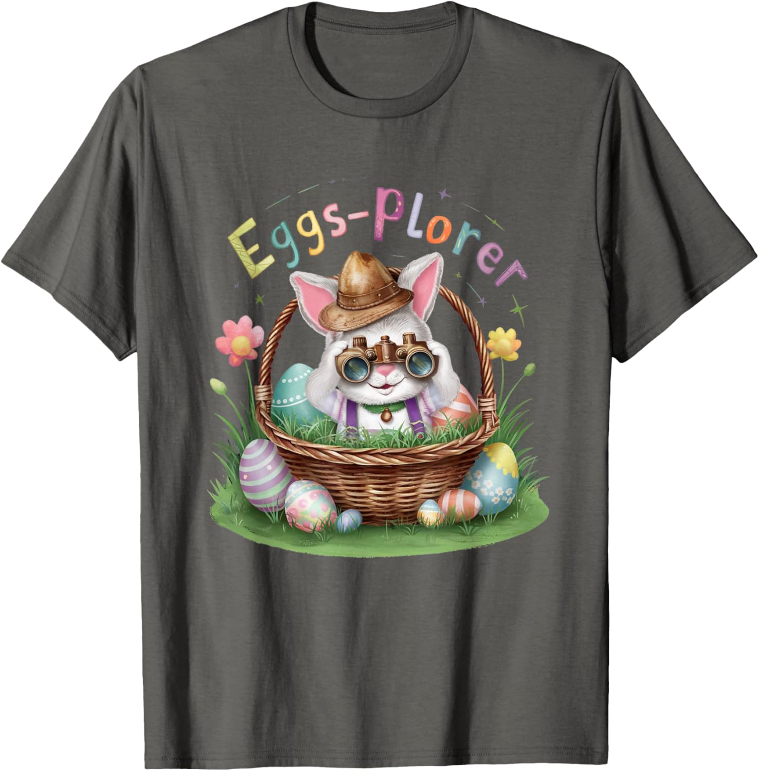 Easter Day Bunny Egg Funny Adventure toddler Kids explorer T-Shirt