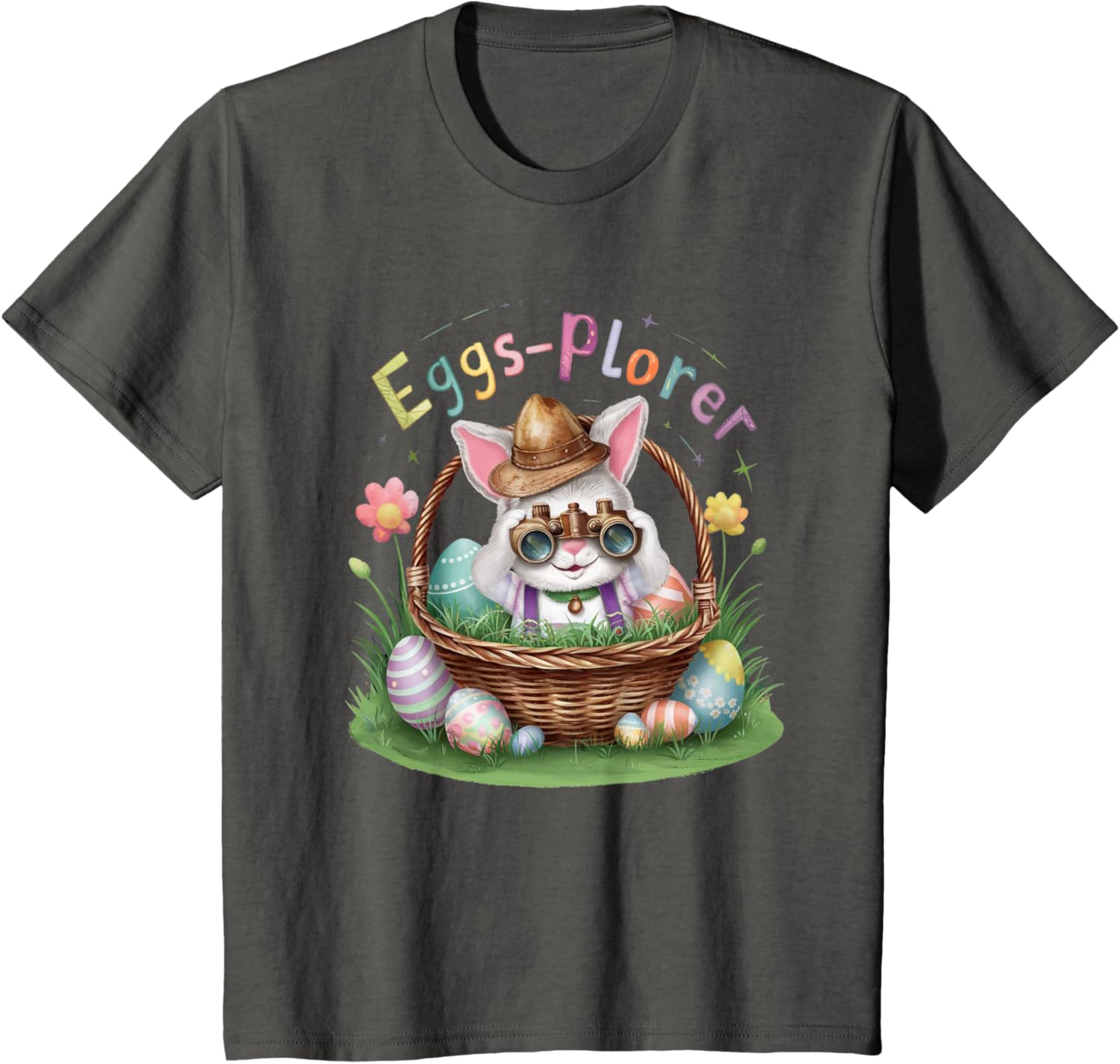 Easter Day Bunny Egg Funny Adventure toddler Kids explorer T-Shirt