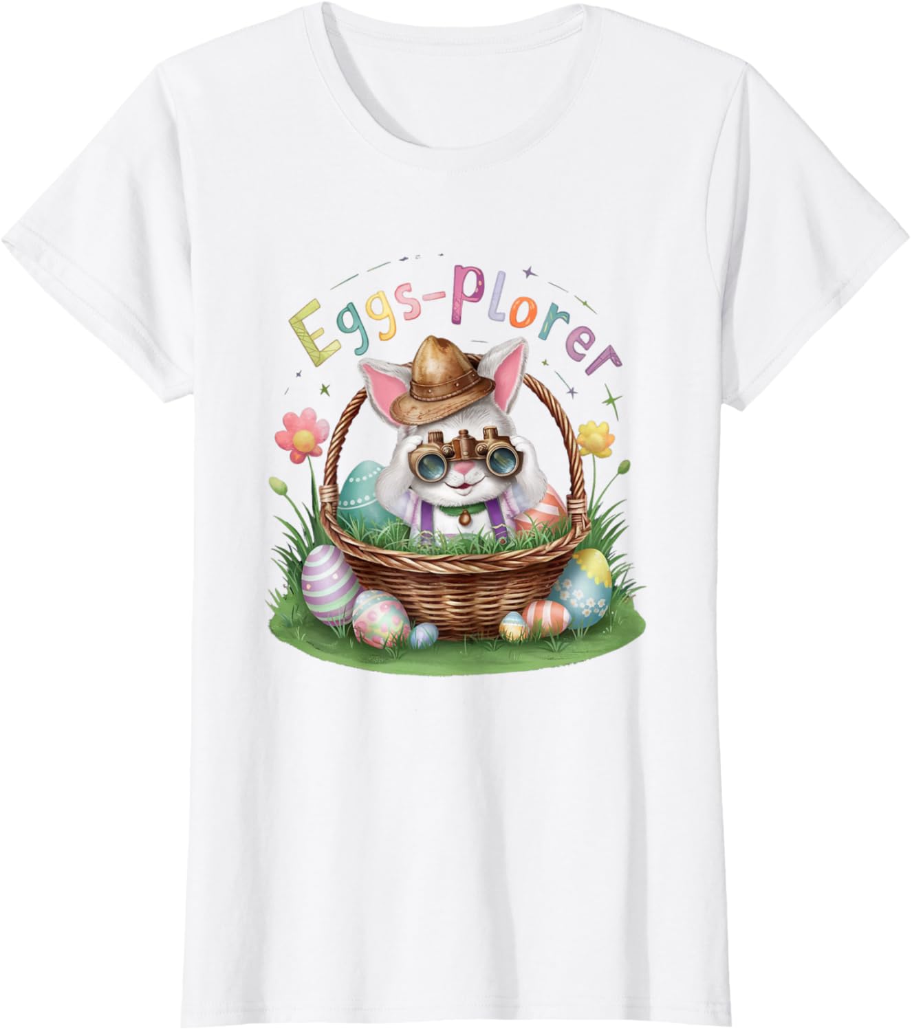 Easter Day Bunny Egg Funny Adventure toddler Kids explorer T-Shirt