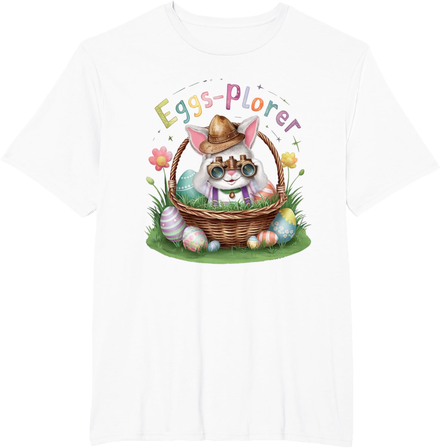 Easter Day Bunny Egg Funny Adventure toddler Kids explorer T-Shirt