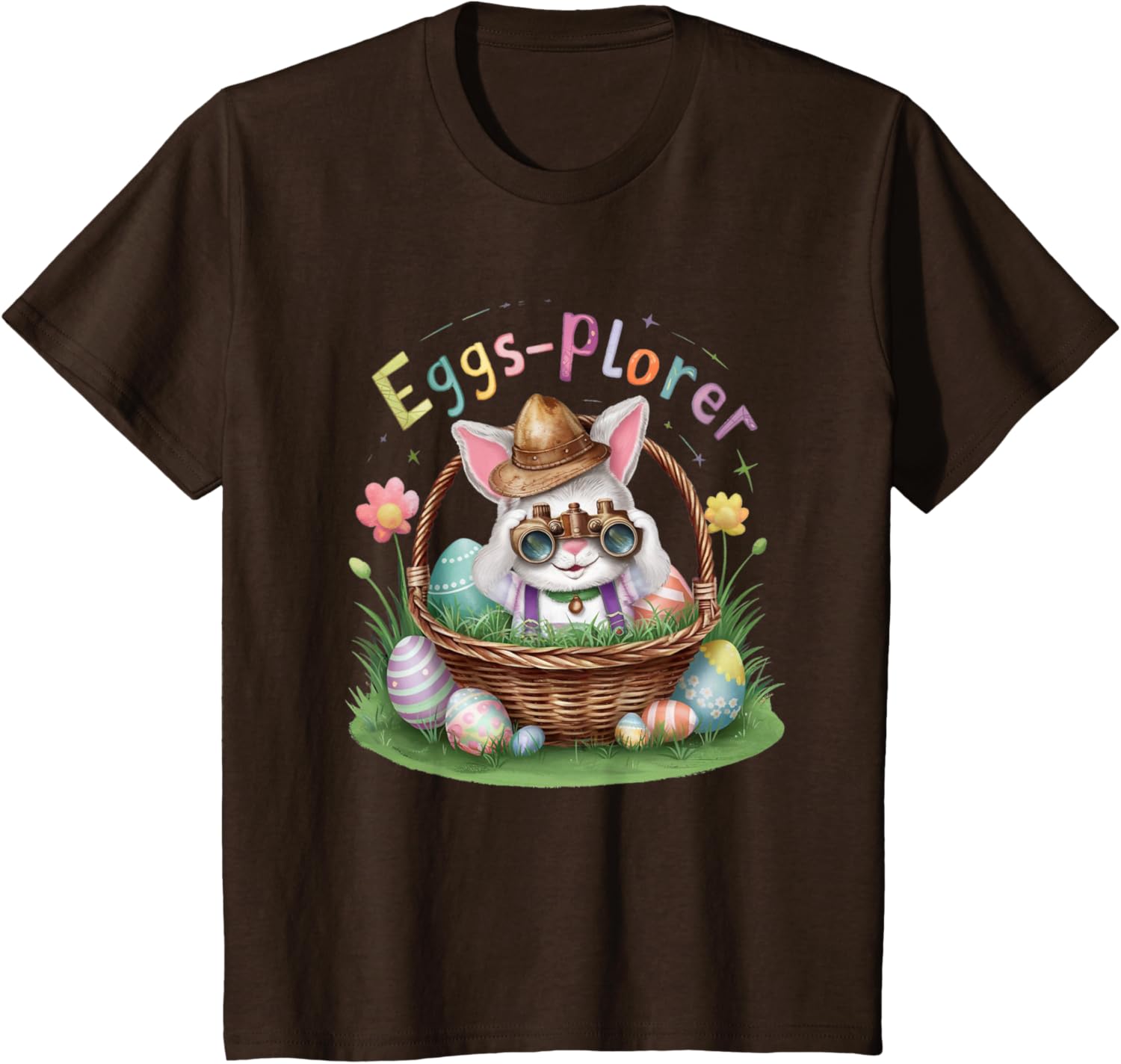 Easter Day Bunny Egg Funny Adventure toddler Kids explorer T-Shirt