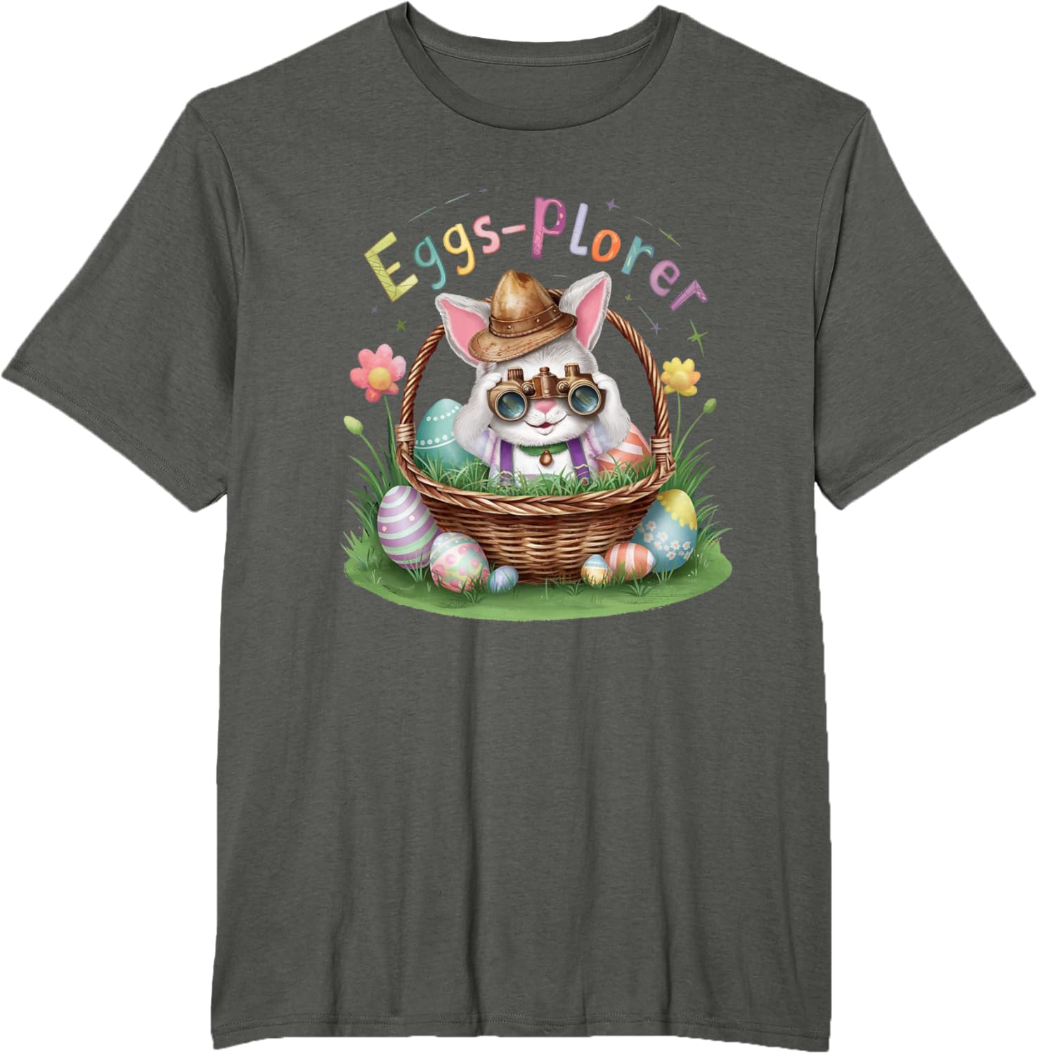 Easter Day Bunny Egg Funny Adventure toddler Kids explorer T-Shirt