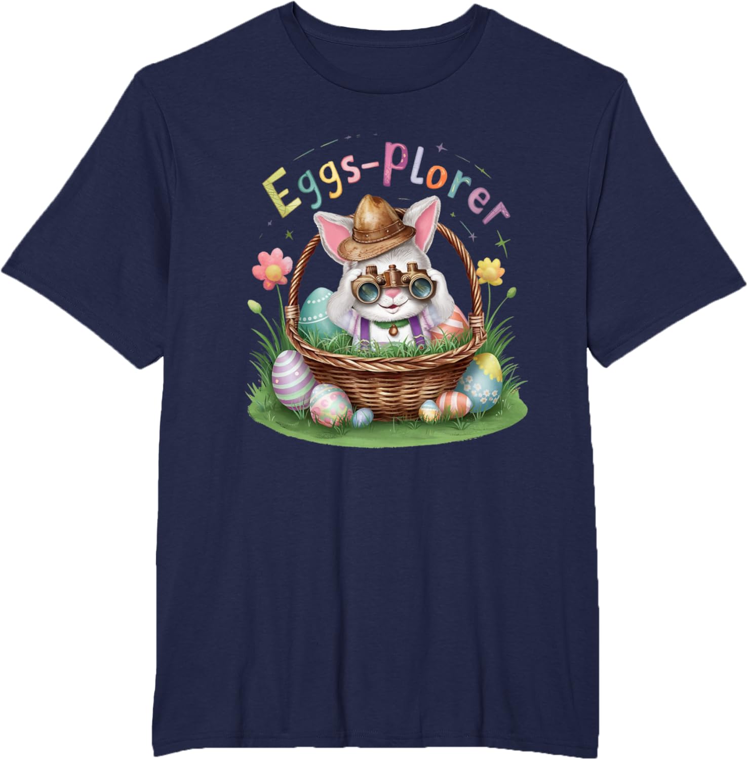 Easter Day Bunny Egg Funny Adventure toddler Kids explorer T-Shirt