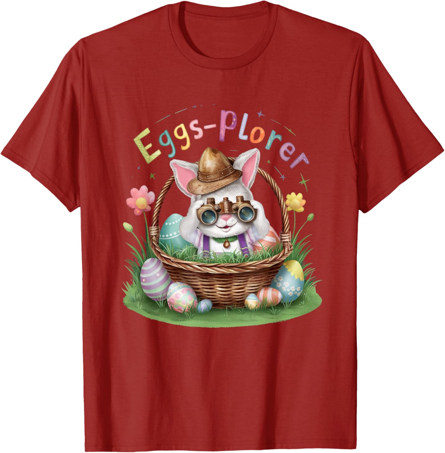 Easter Day Bunny Egg Funny Adventure toddler Kids explorer T-Shirt