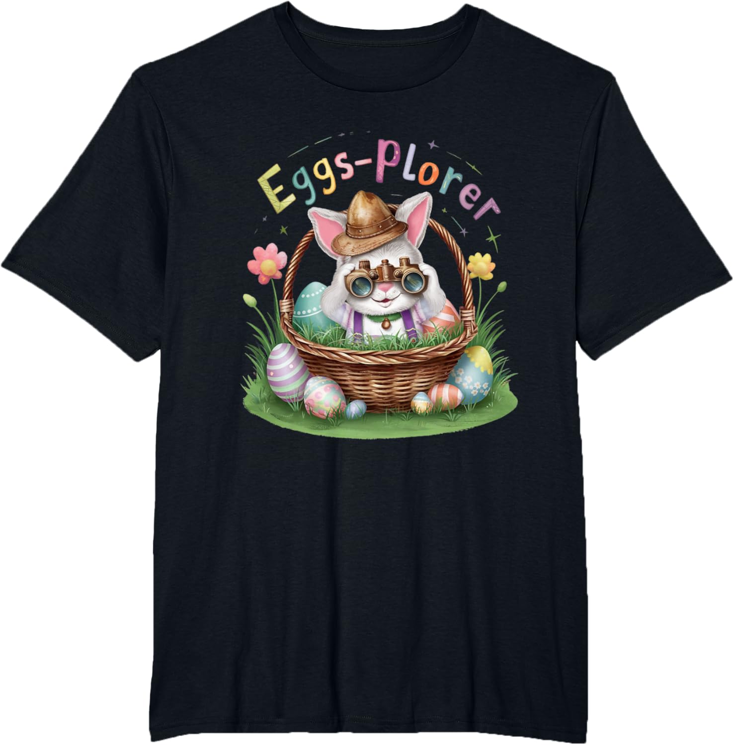 Easter Day Bunny Egg Funny Adventure toddler Kids explorer T-Shirt