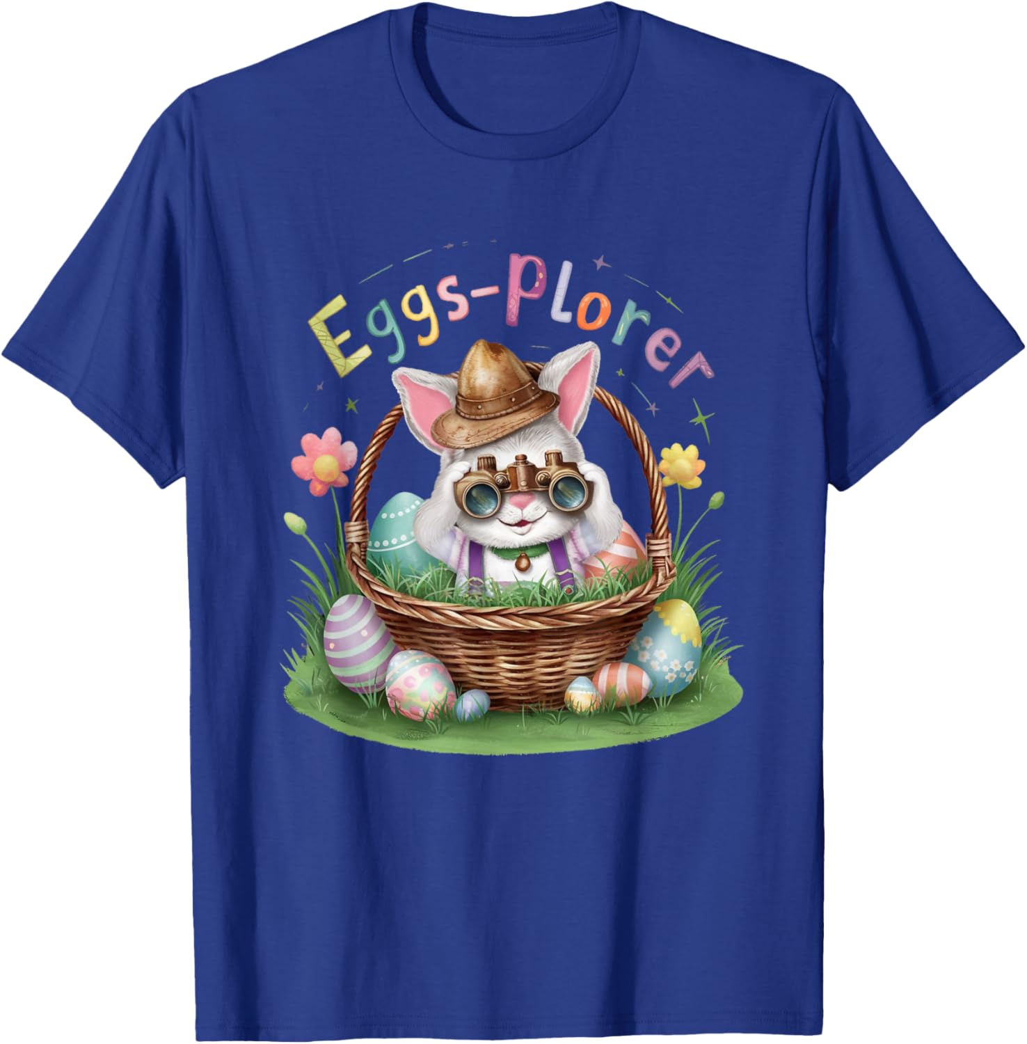 Easter Day Bunny Egg Funny Adventure toddler Kids explorer T-Shirt