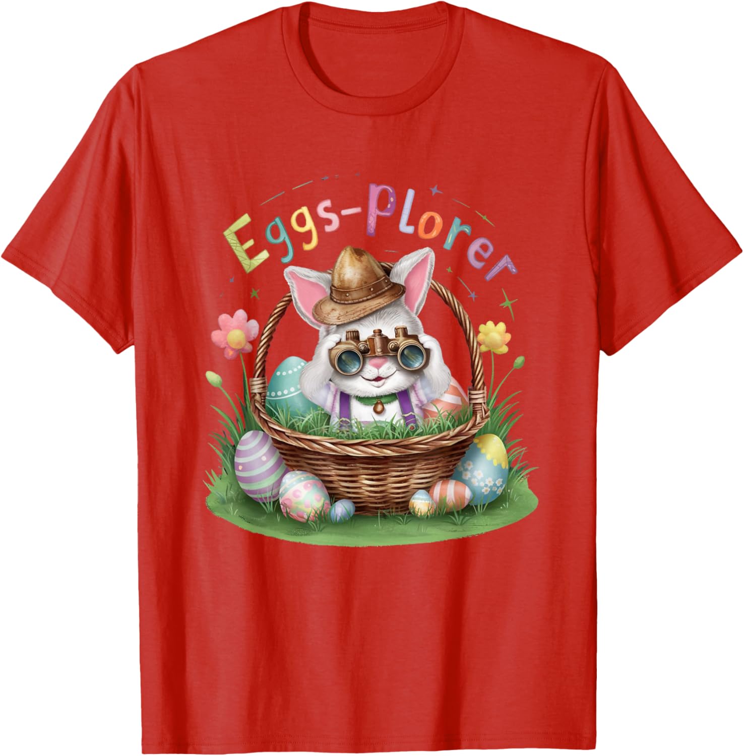 Easter Day Bunny Egg Funny Adventure toddler Kids explorer T-Shirt