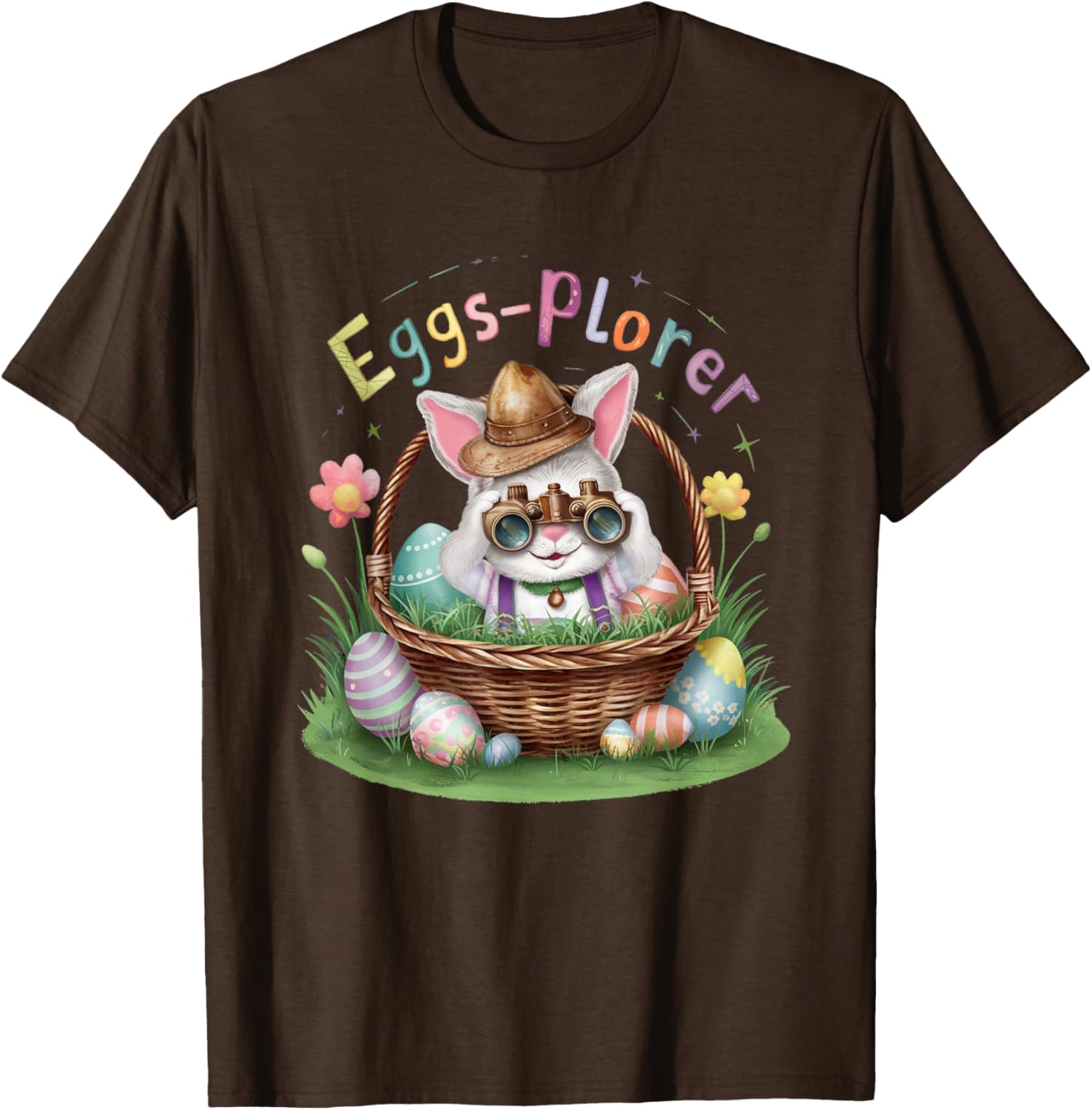 Easter Day Bunny Egg Funny Adventure toddler Kids explorer T-Shirt