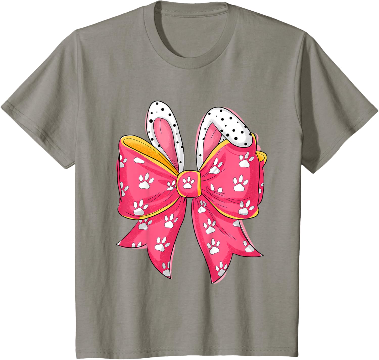 Easter Day Coquette Bow Cute Bunny Rabbit Girls Teens Kids T-Shirt