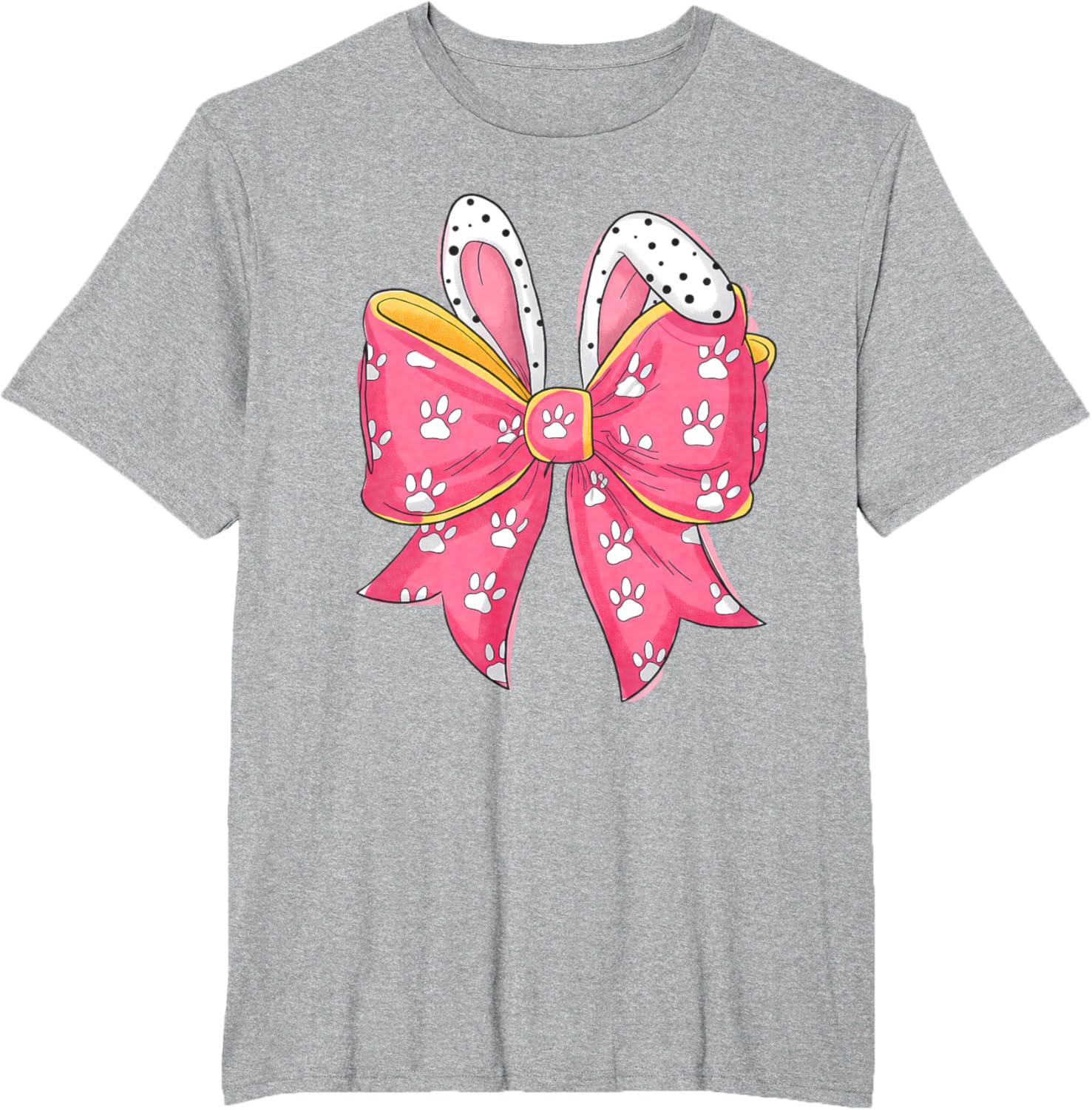 Easter Day Coquette Bow Cute Bunny Rabbit Girls Teens Kids T-Shirt