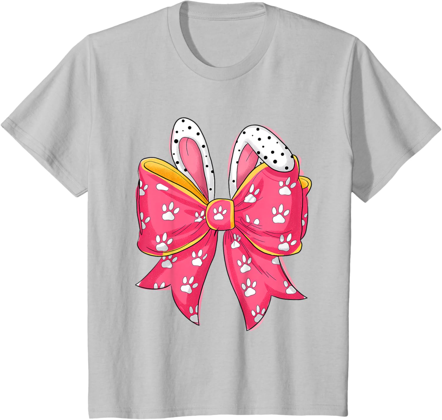 Easter Day Coquette Bow Cute Bunny Rabbit Girls Teens Kids T-Shirt