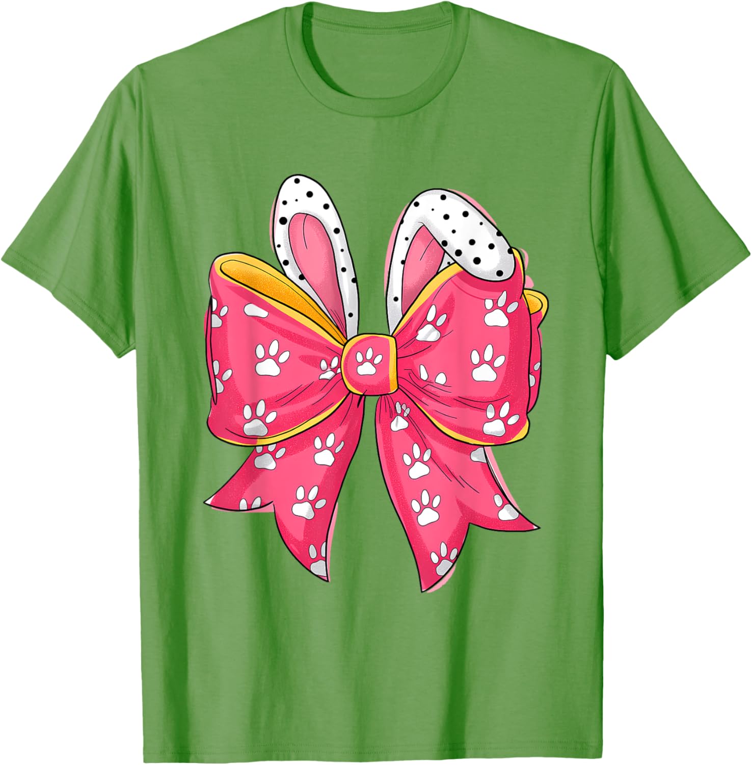 Easter Day Coquette Bow Cute Bunny Rabbit Girls Teens Kids T-Shirt