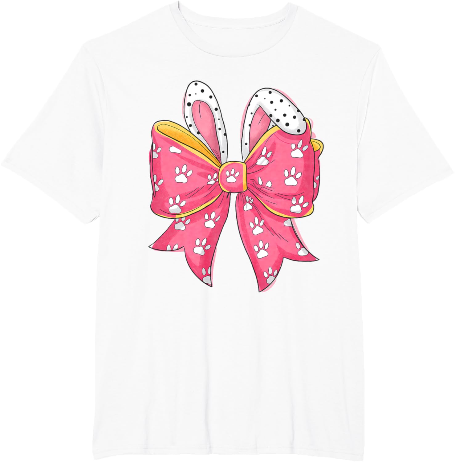 Easter Day Coquette Bow Cute Bunny Rabbit Girls Teens Kids T-Shirt