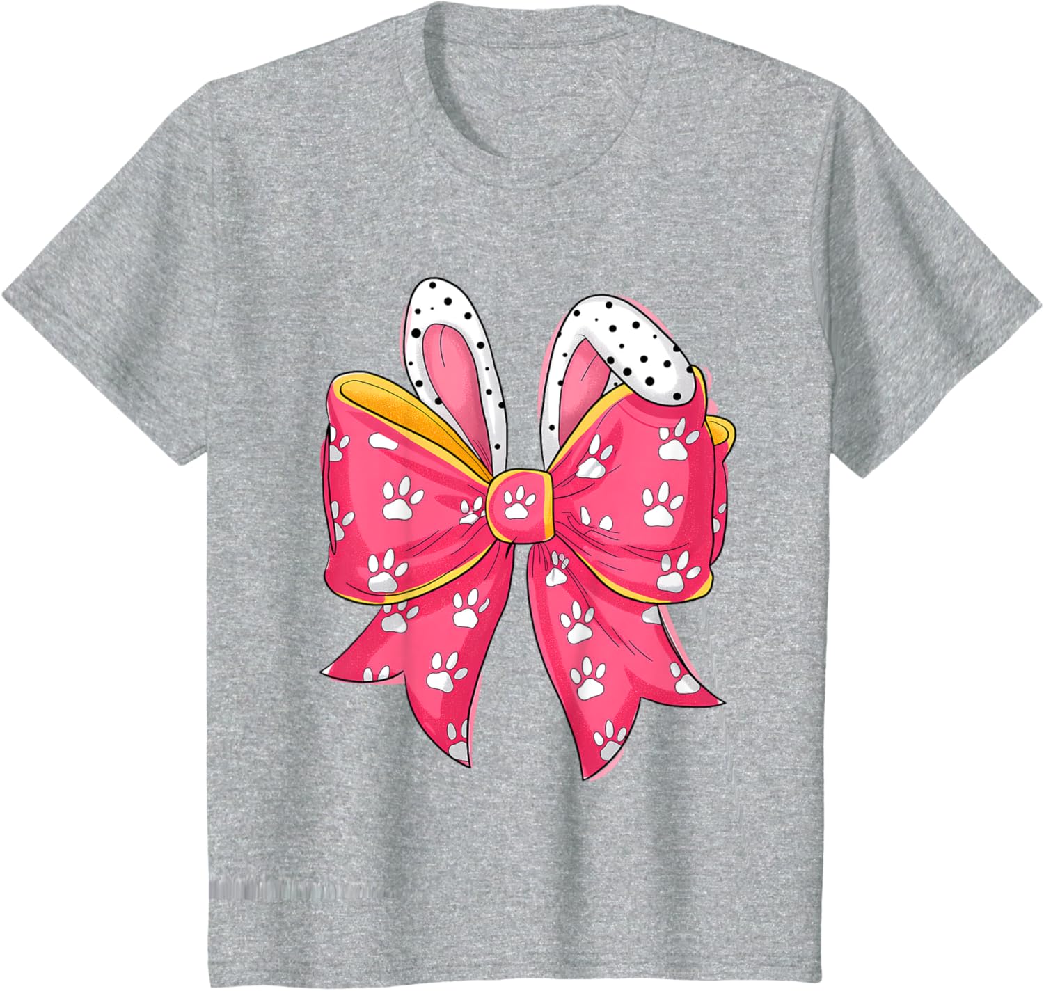 Easter Day Coquette Bow Cute Bunny Rabbit Girls Teens Kids T-Shirt