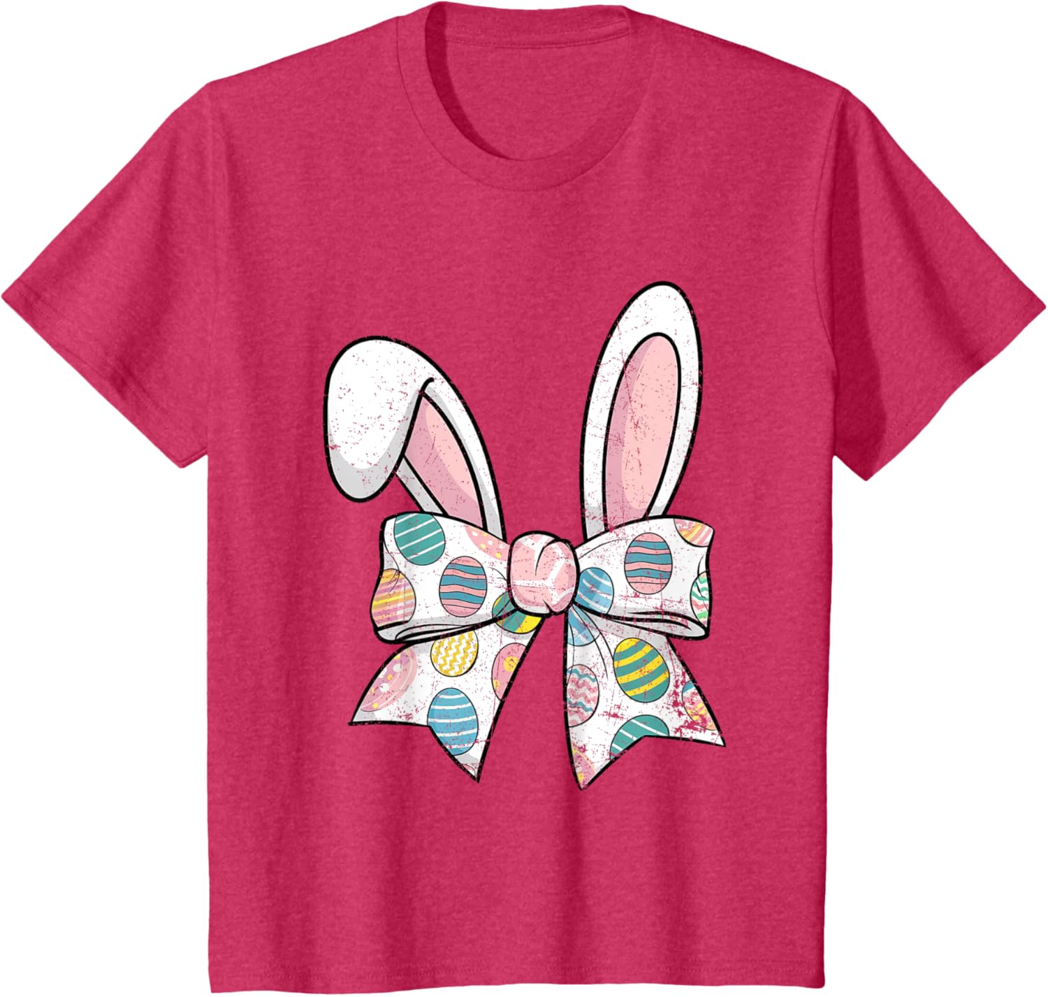 Easter Day Coquette Bow Cute Bunny Rabbit Girls Teens Kids T-Shirt