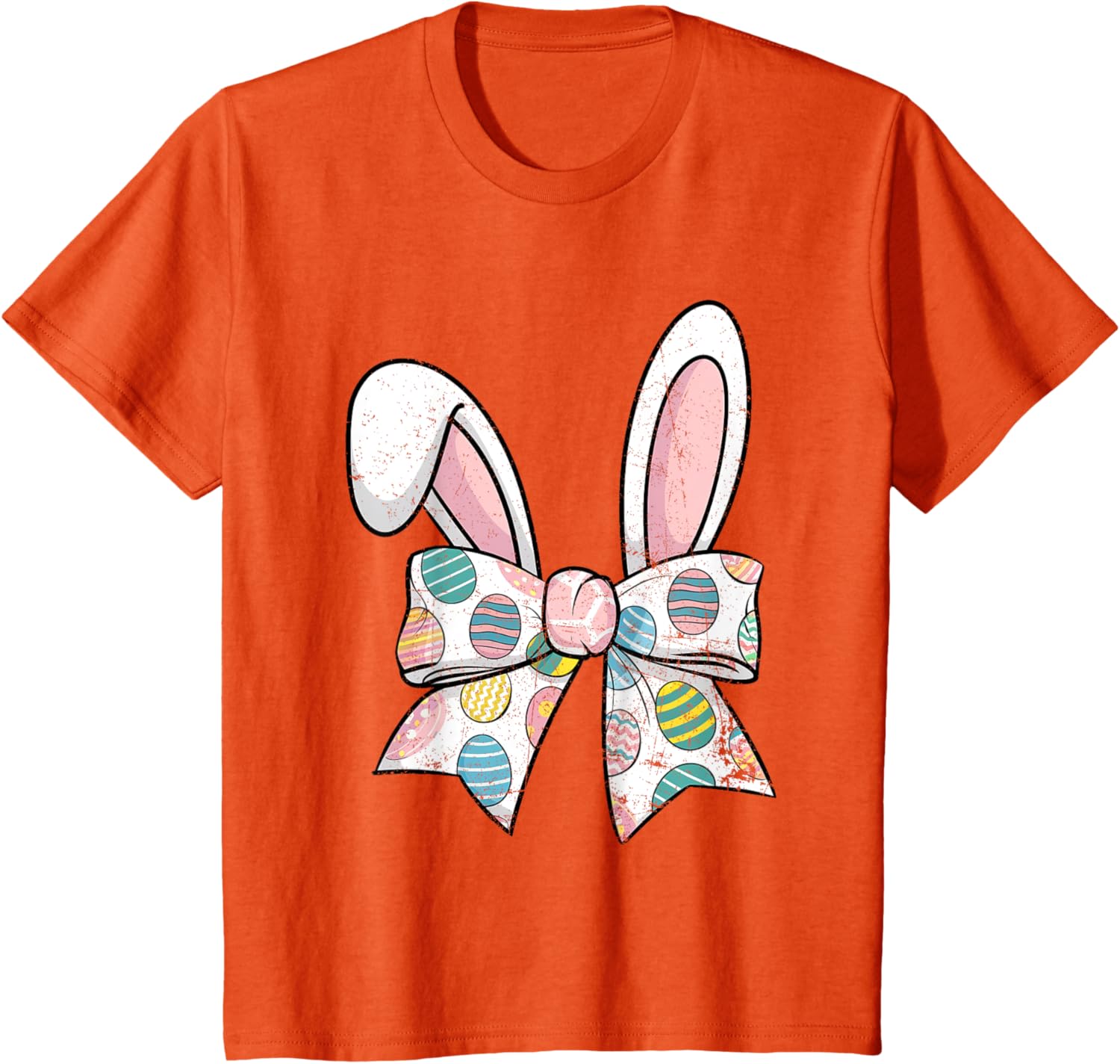 Easter Day Coquette Bow Cute Bunny Rabbit Girls Teens Kids T-Shirt