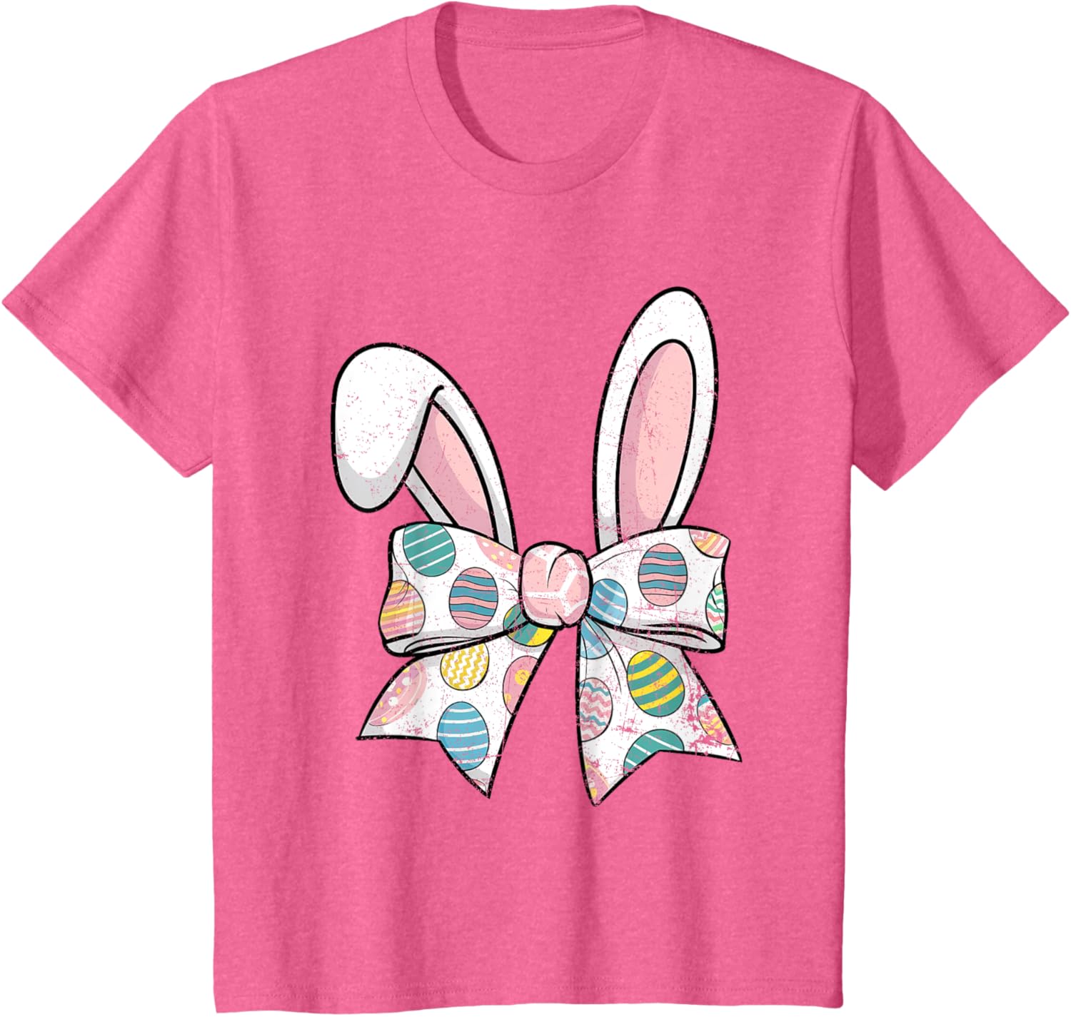 Easter Day Coquette Bow Cute Bunny Rabbit Girls Teens Kids T-Shirt