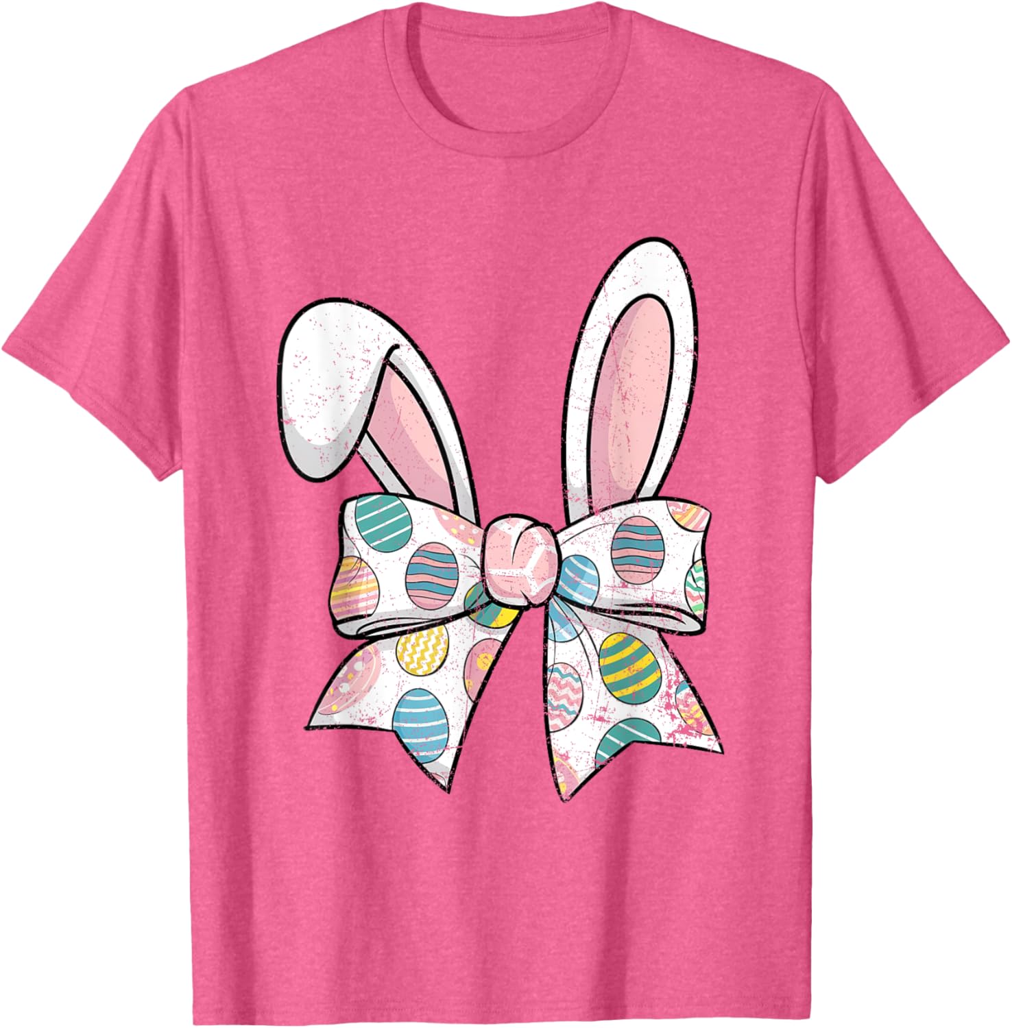 Easter Day Coquette Bow Cute Bunny Rabbit Girls Teens Kids T-Shirt