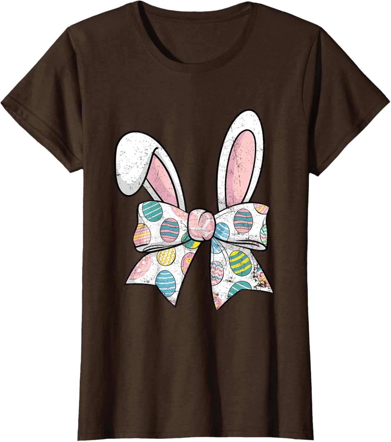 Easter Day Coquette Bow Cute Bunny Rabbit Girls Teens Kids T-Shirt