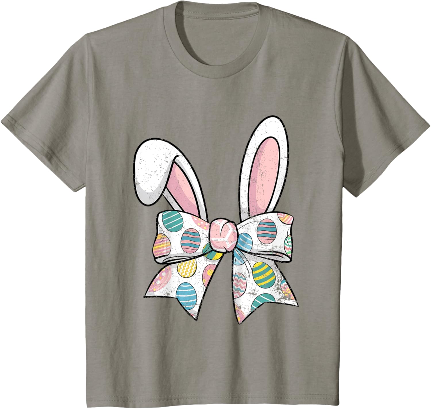 Easter Day Coquette Bow Cute Bunny Rabbit Girls Teens Kids T-Shirt