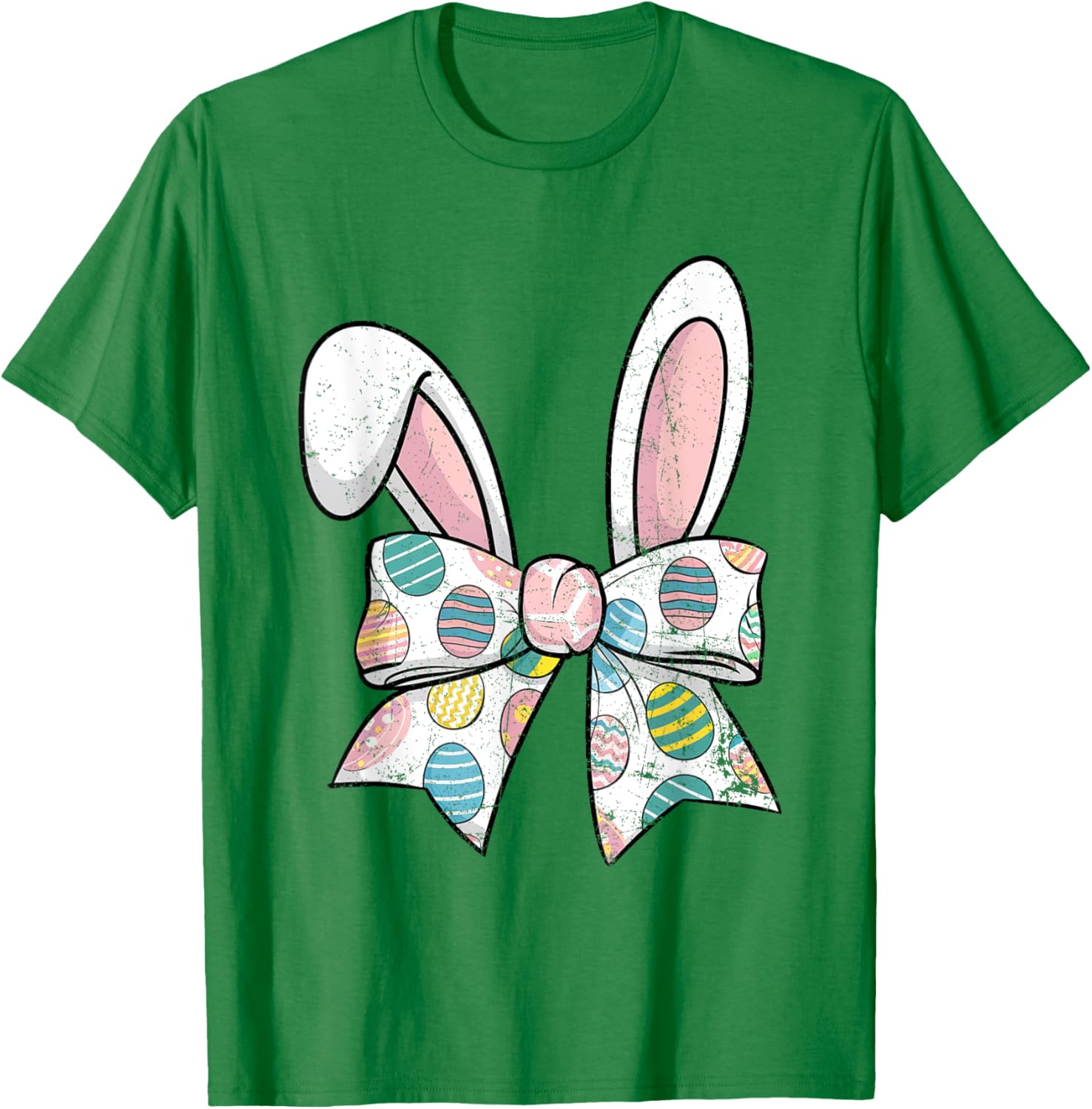 Easter Day Coquette Bow Cute Bunny Rabbit Girls Teens Kids T-Shirt