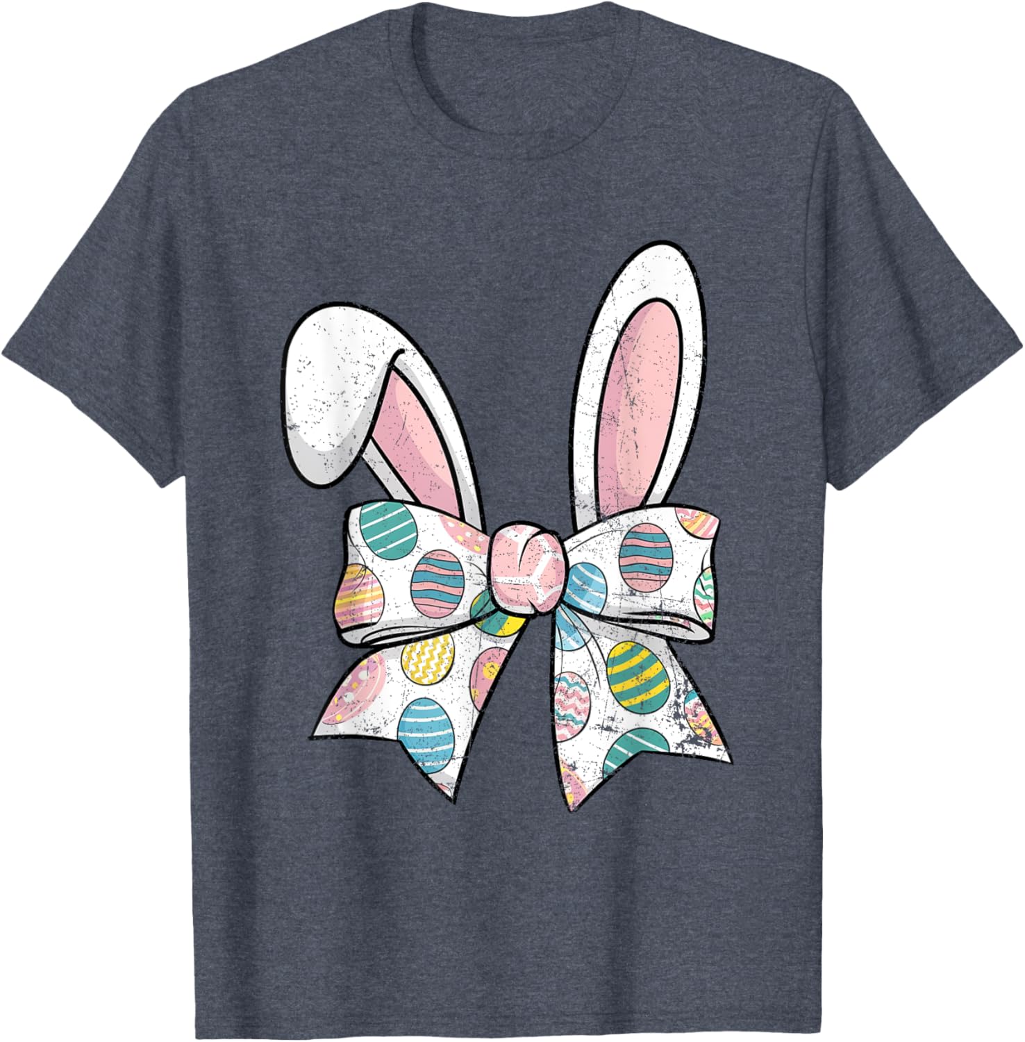 Easter Day Coquette Bow Cute Bunny Rabbit Girls Teens Kids T-Shirt