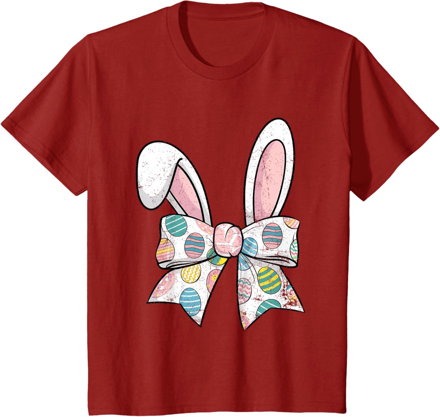 Easter Day Coquette Bow Cute Bunny Rabbit Girls Teens Kids T-Shirt