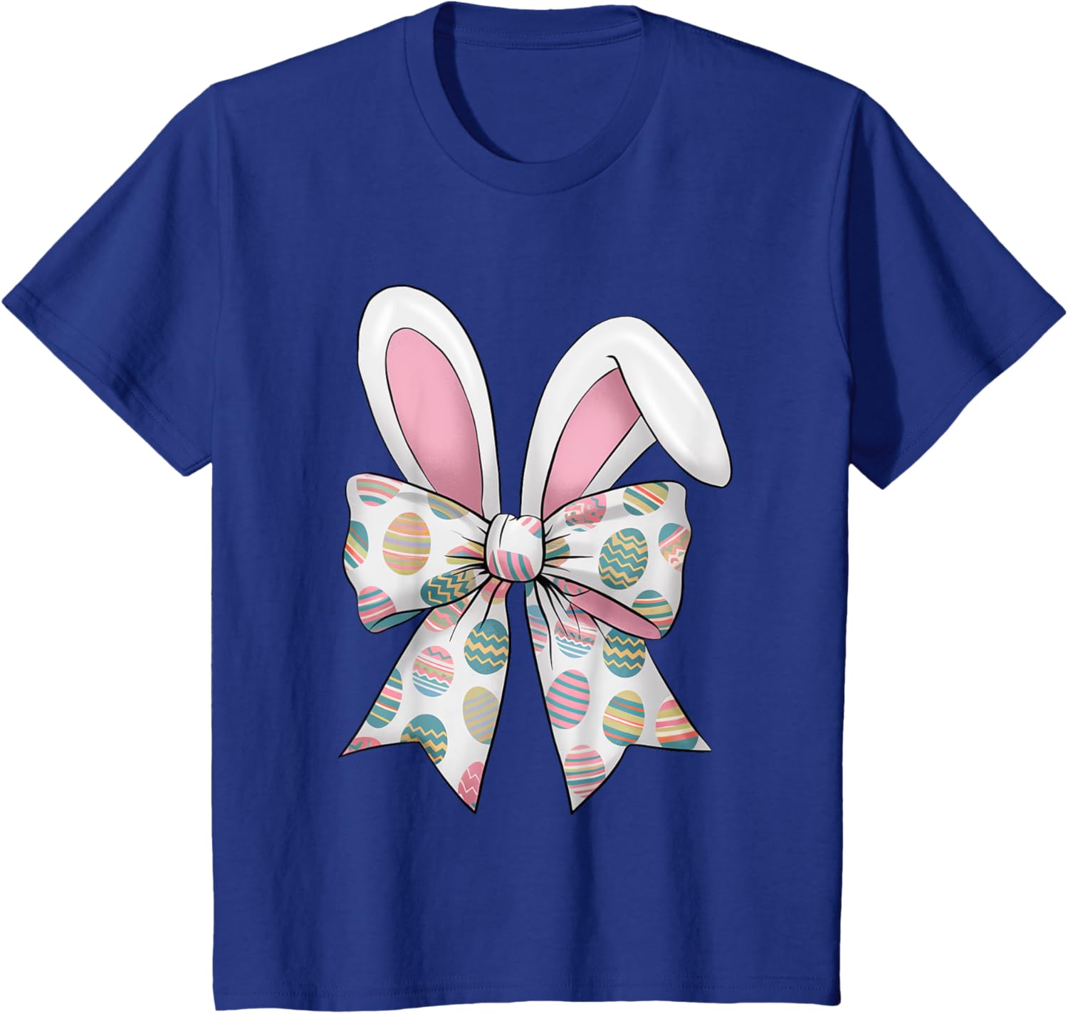 Easter Day Coquette Bow Cute Bunny Rabbit Girls Teens Kids T-Shirt