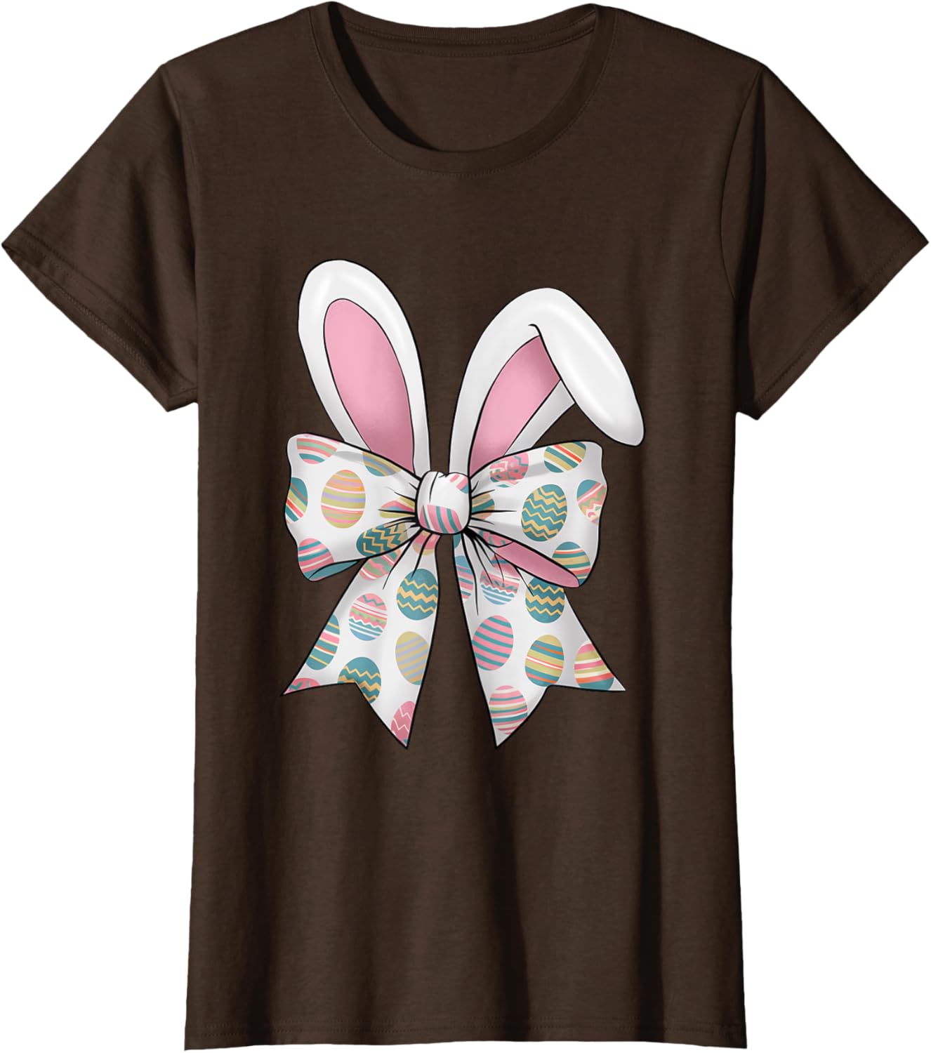 Easter Day Coquette Bow Cute Bunny Rabbit Girls Teens Kids T-Shirt