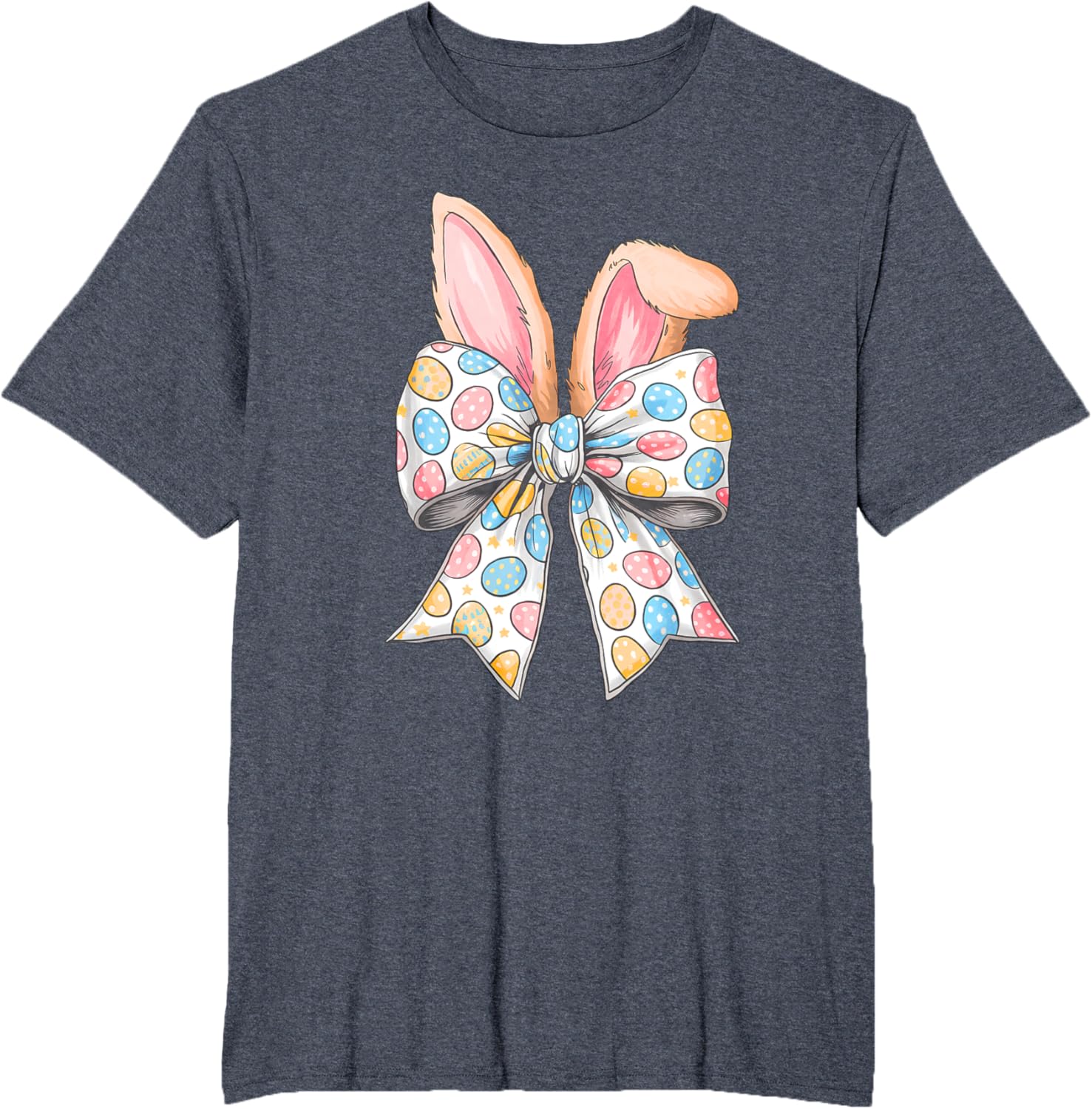 Easter Day Coquette Bow Cute Bunny Rabbit Girls Teens Kids T-Shirt