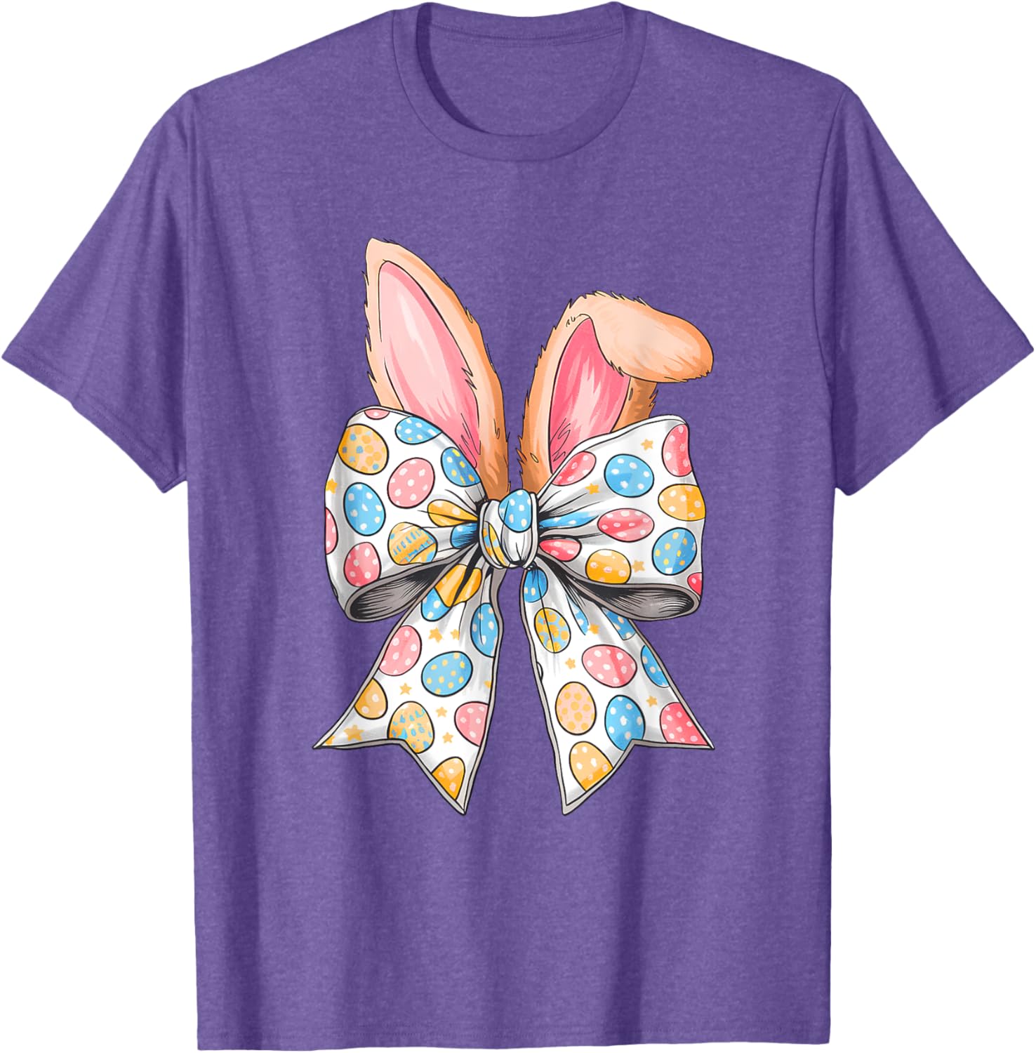 Easter Day Coquette Bow Cute Bunny Rabbit Girls Teens Kids T-Shirt