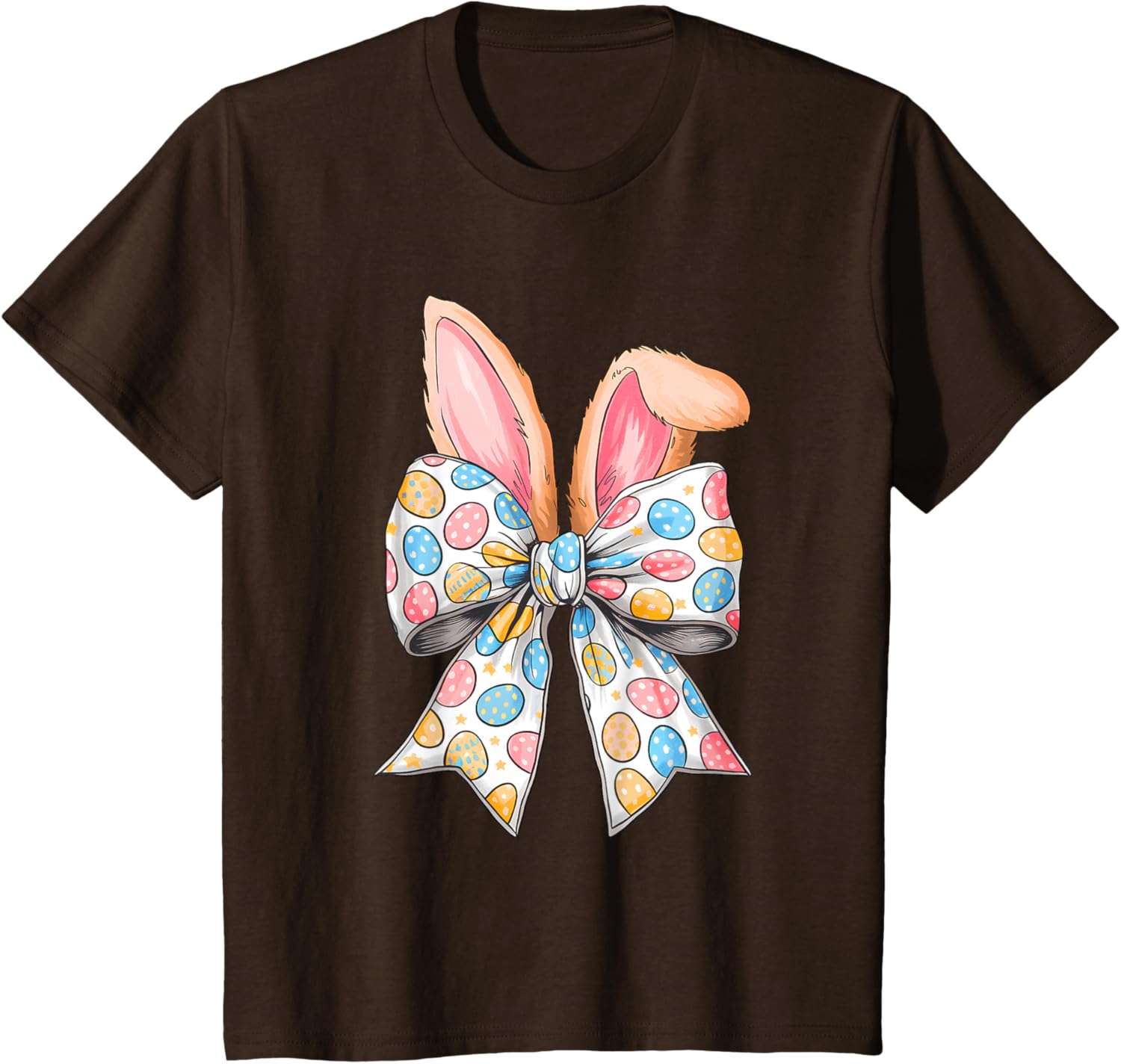 Easter Day Coquette Bow Cute Bunny Rabbit Girls Teens Kids T-Shirt