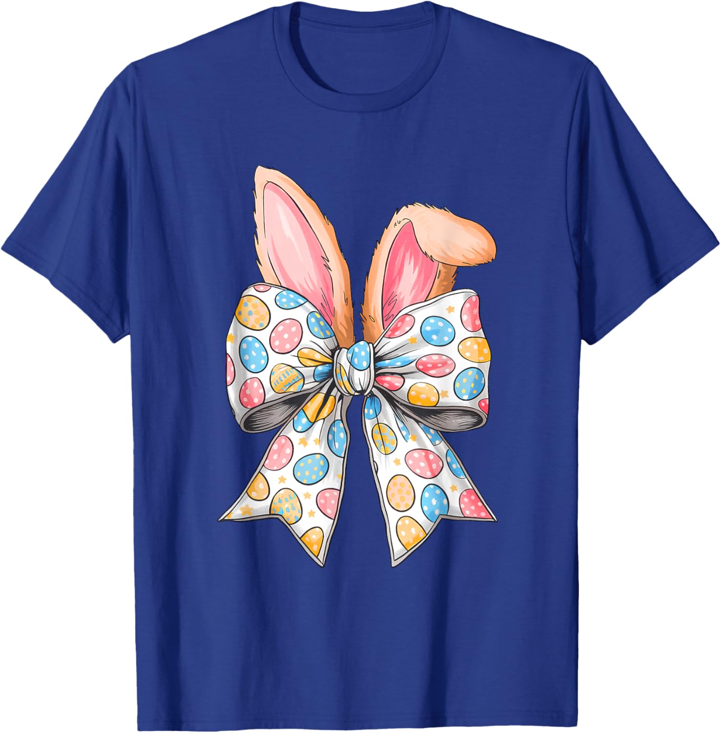 Easter Day Coquette Bow Cute Bunny Rabbit Girls Teens Kids T-Shirt