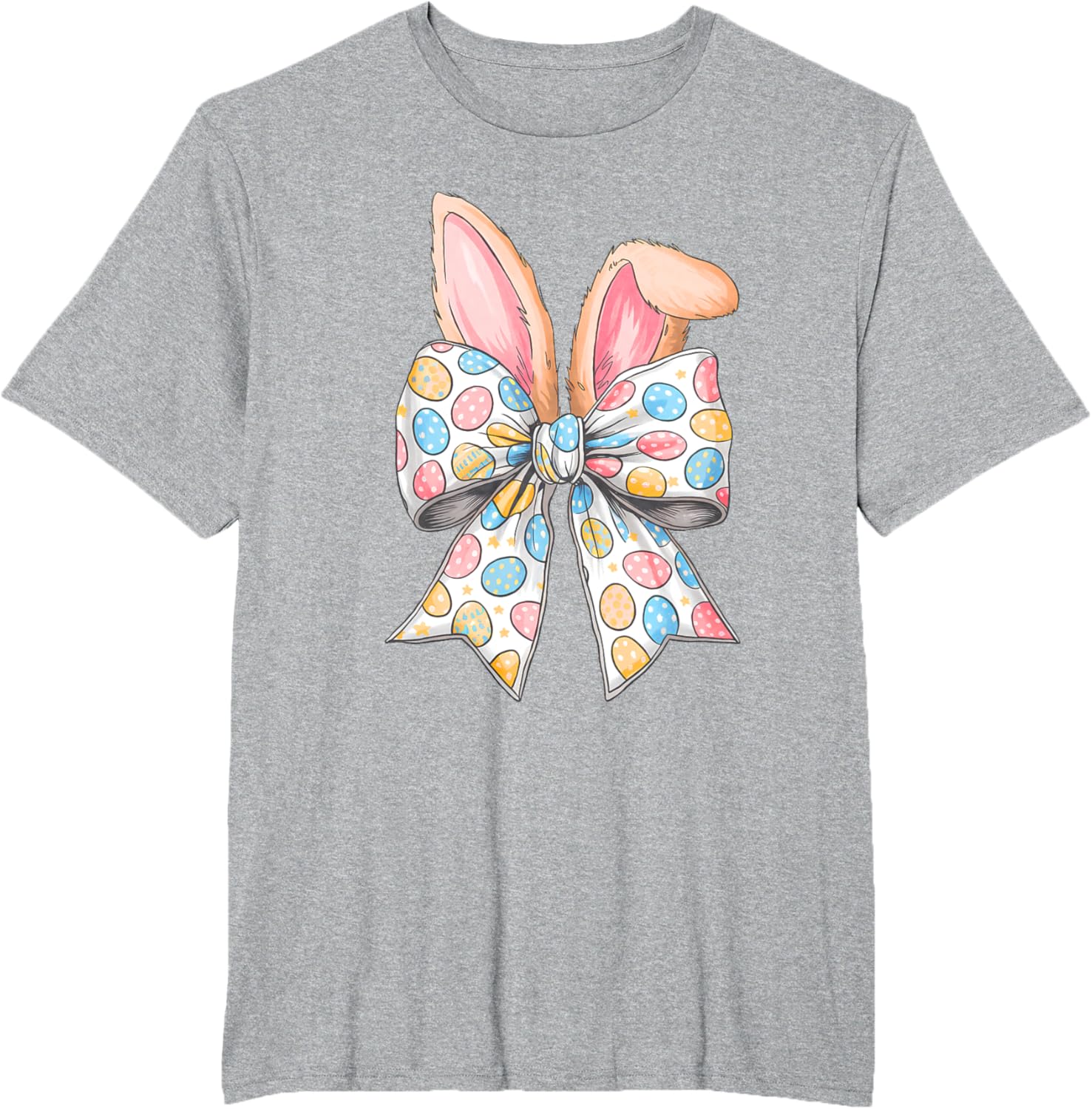 Easter Day Coquette Bow Cute Bunny Rabbit Girls Teens Kids T-Shirt