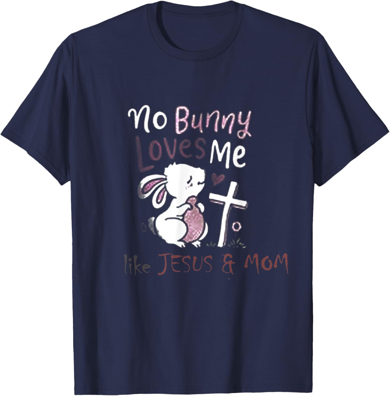 Easter Day Outfit T-Shirt &Mother's Day Bunny Rabbit Graphic T-Shirt