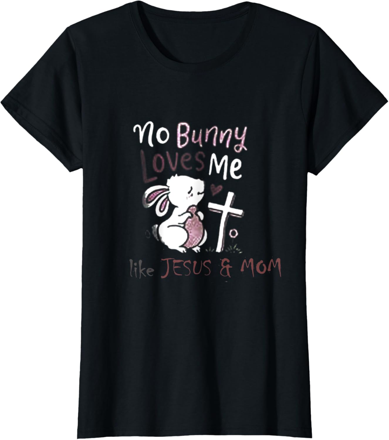 Easter Day Outfit T-Shirt &Mother's Day Bunny Rabbit Graphic T-Shirt