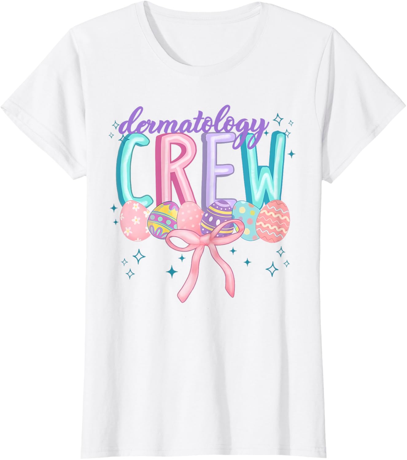 Easter Dermatology Crew Spring Coquette Nurse Graduation T-Shirt