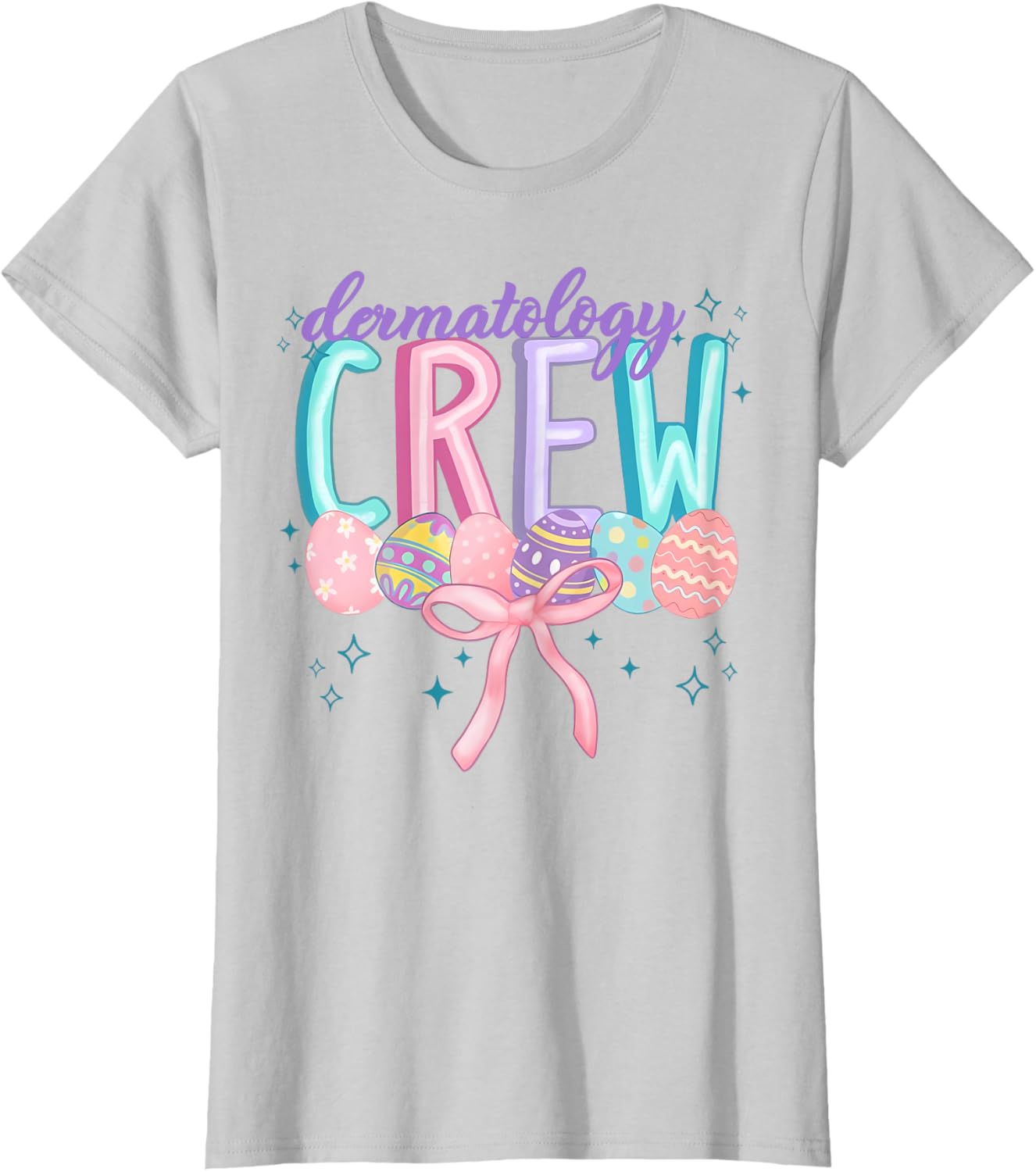 Easter Dermatology Crew Spring Coquette Nurse Graduation T-Shirt