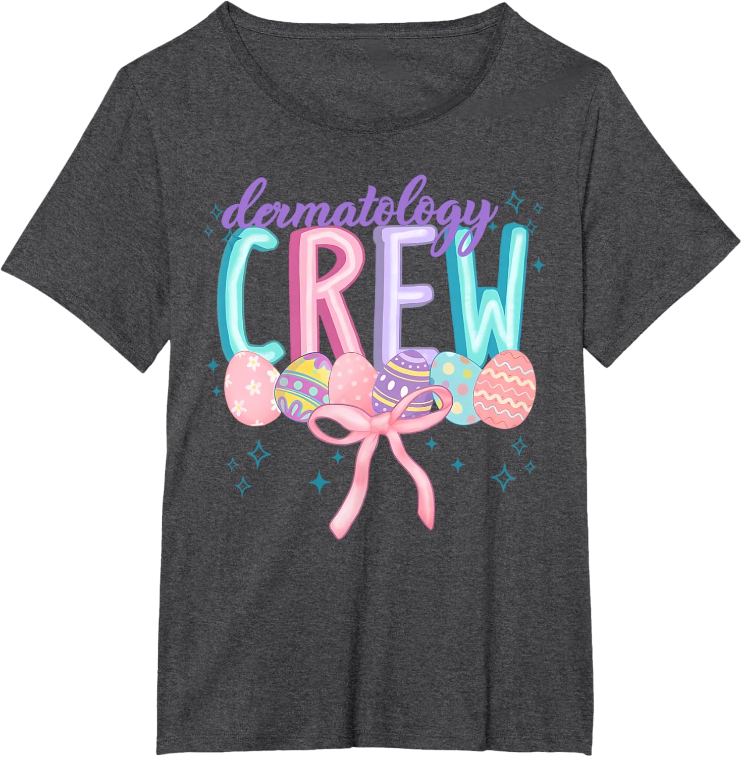 Easter Dermatology Crew Spring Coquette Nurse Graduation T-Shirt