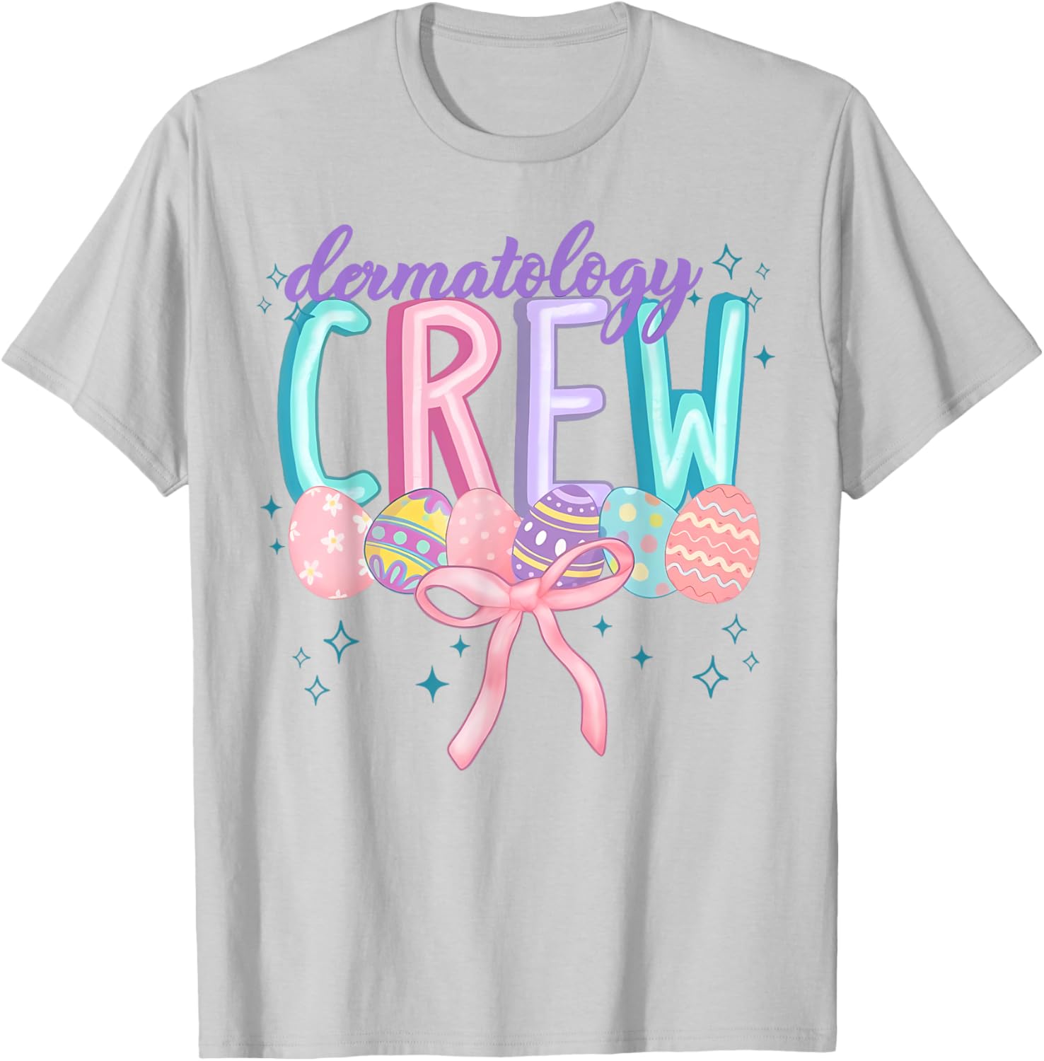 Easter Dermatology Crew Spring Coquette Nurse Graduation T-Shirt