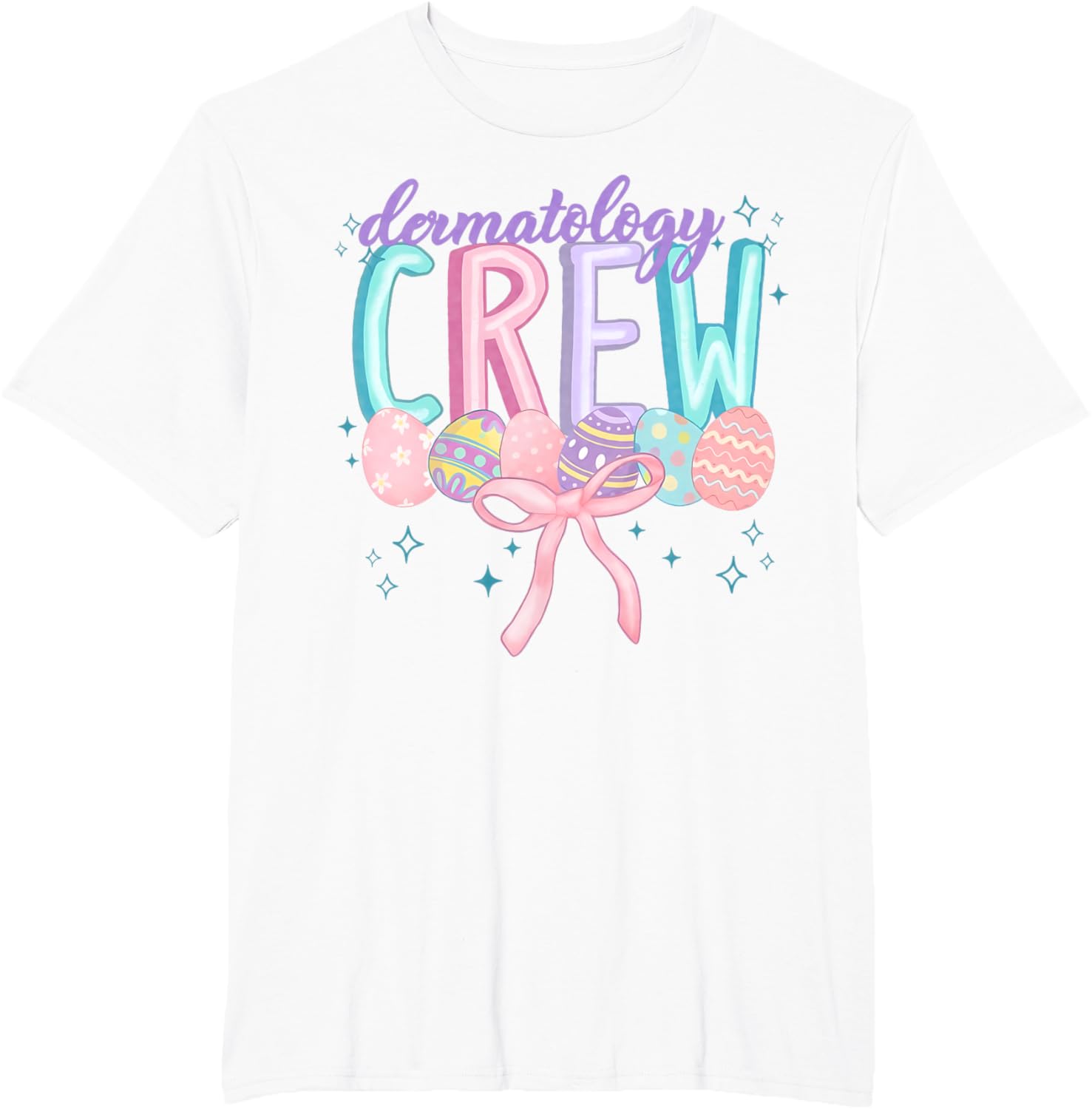 Easter Dermatology Crew Spring Coquette Nurse Graduation T-Shirt