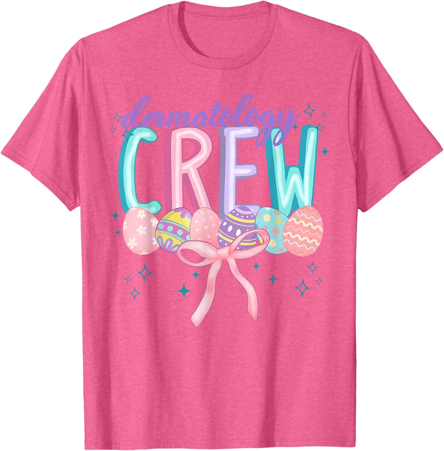 Easter Dermatology Crew Spring Coquette Nurse Graduation T-Shirt