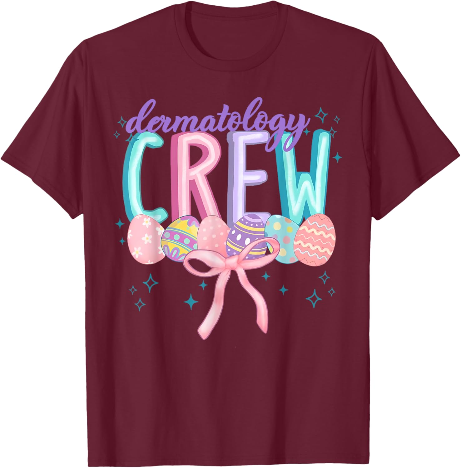 Easter Dermatology Crew Spring Coquette Nurse Graduation T-Shirt