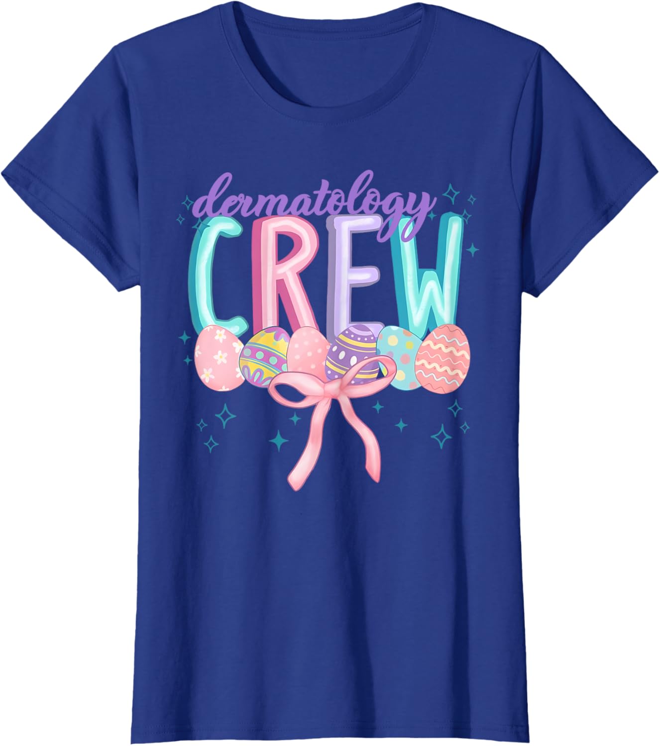 Easter Dermatology Crew Spring Coquette Nurse Graduation T-Shirt