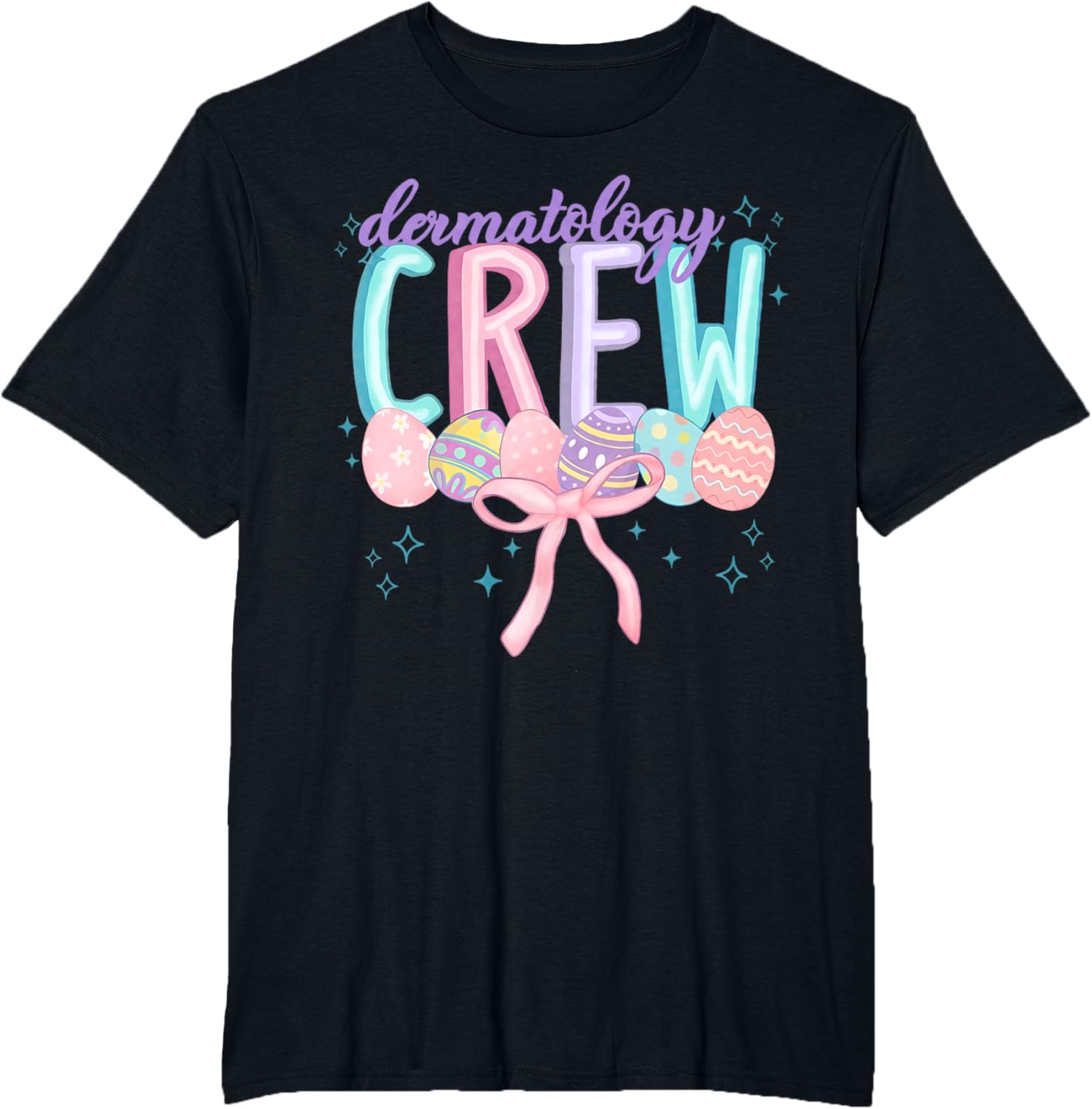 Easter Dermatology Crew Spring Coquette Nurse Graduation T-Shirt