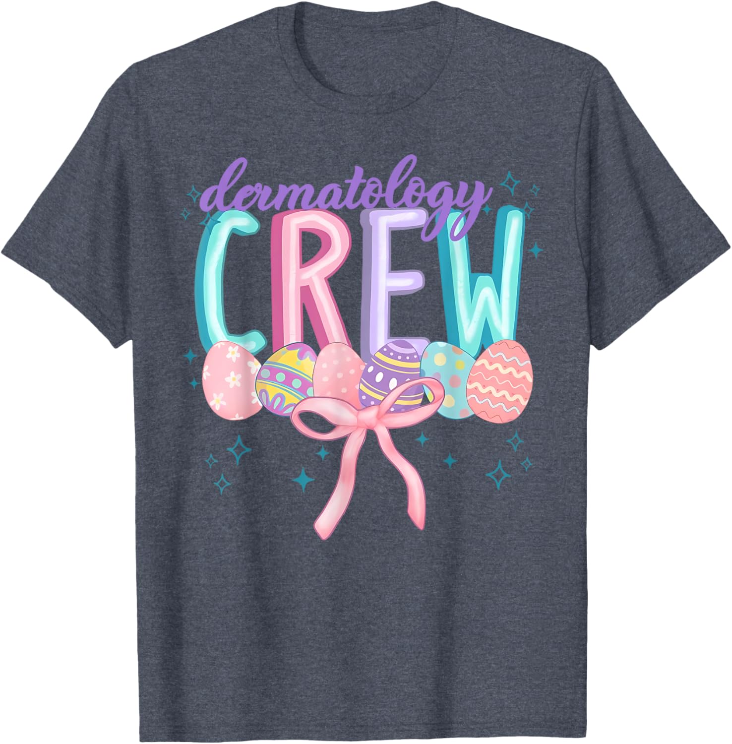 Easter Dermatology Crew Spring Coquette Nurse Graduation T-Shirt